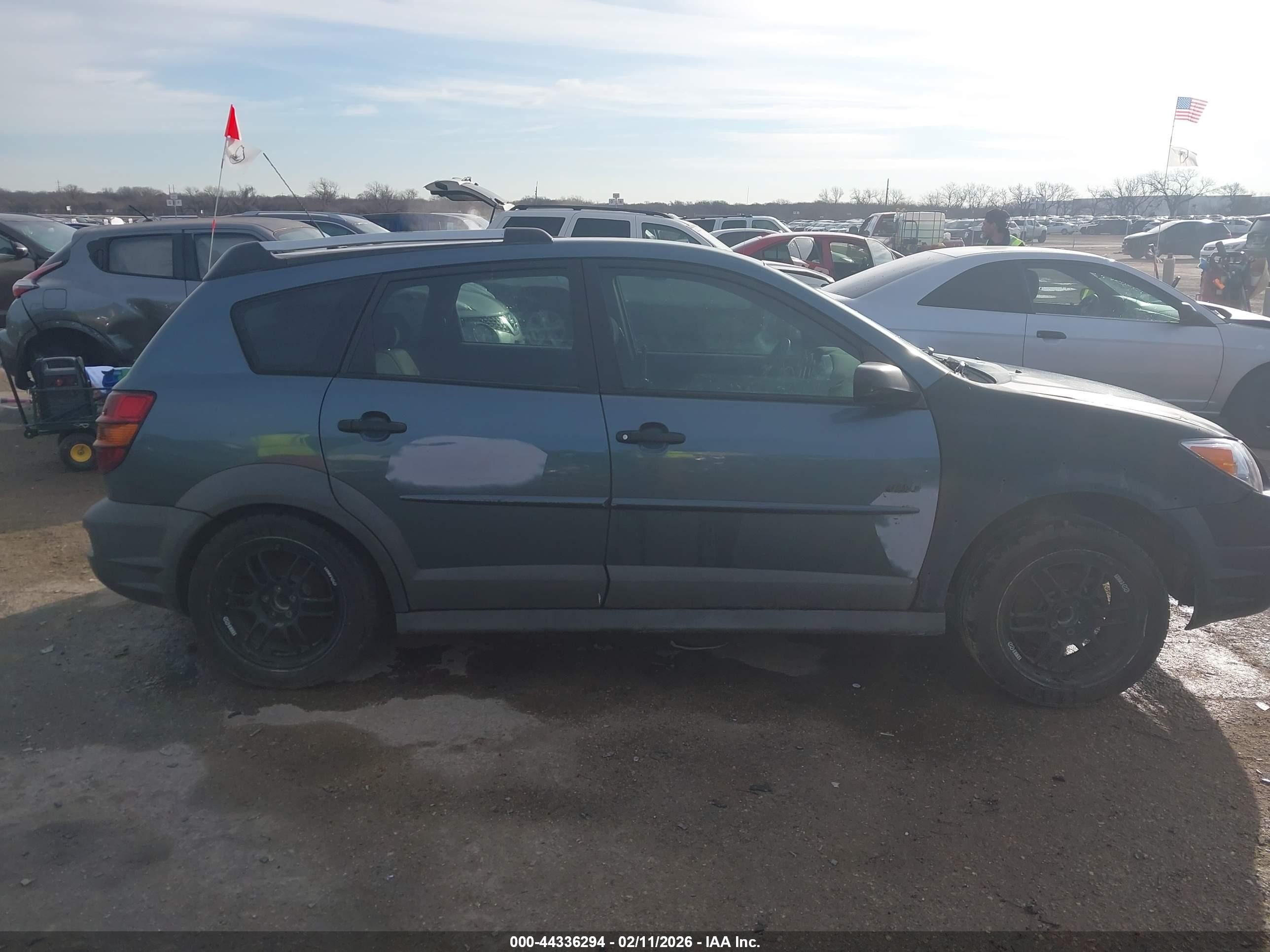 2007 Pontiac Vibe   Blue vin: 5Y2SL65837Z411514