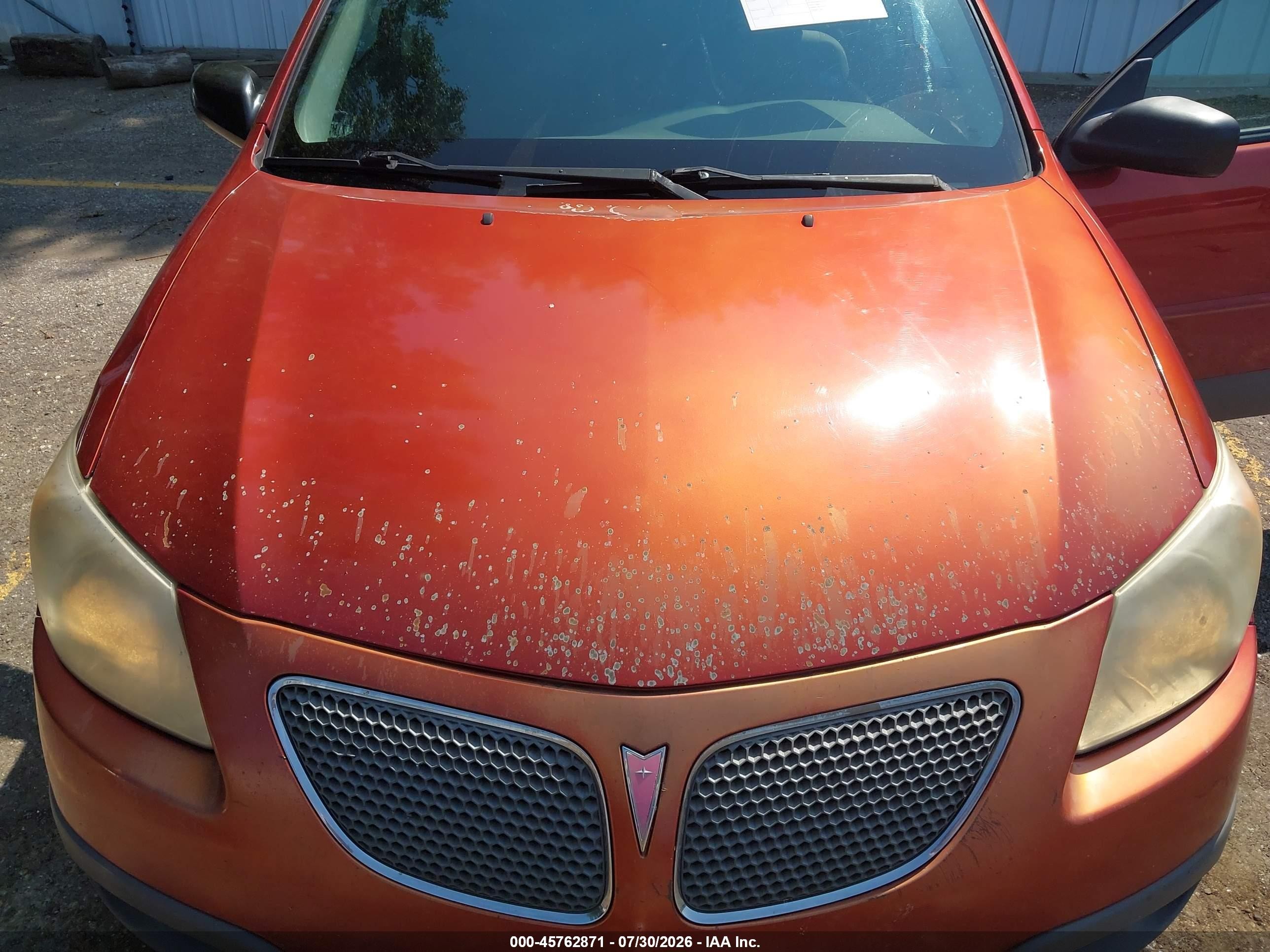 2007 Pontiac Vibe   Красный vin: 5Y2SL65837Z413201