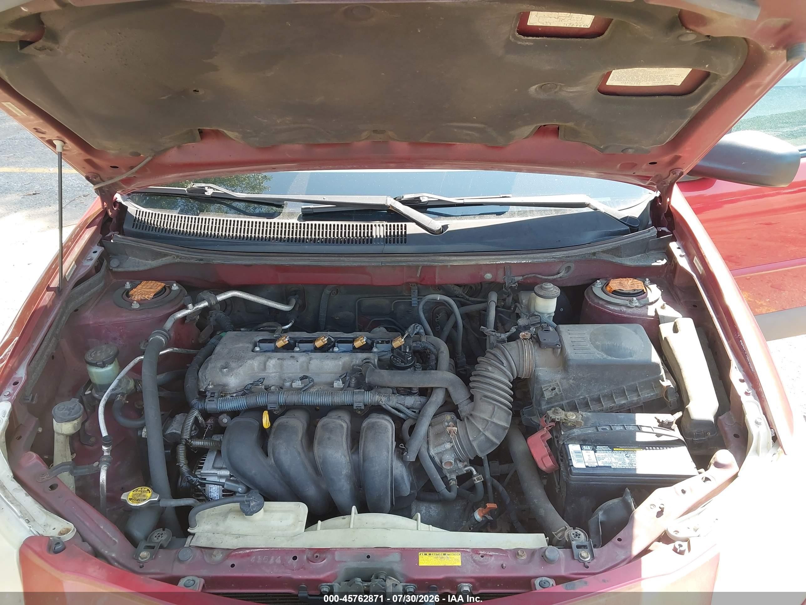 2007 Pontiac Vibe   Красный vin: 5Y2SL65837Z413201