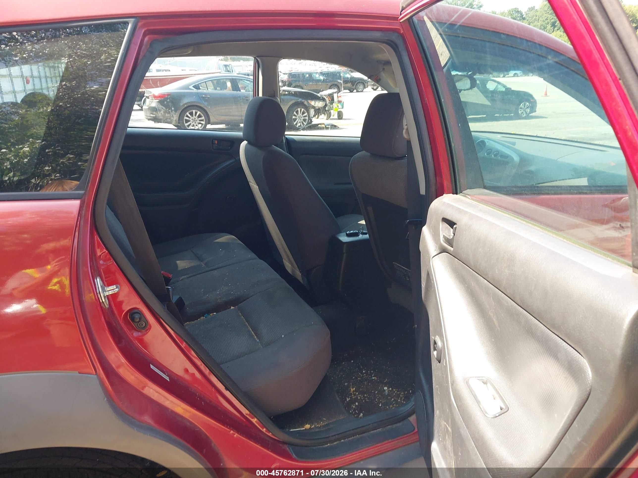 2007 Pontiac Vibe   Красный vin: 5Y2SL65837Z413201