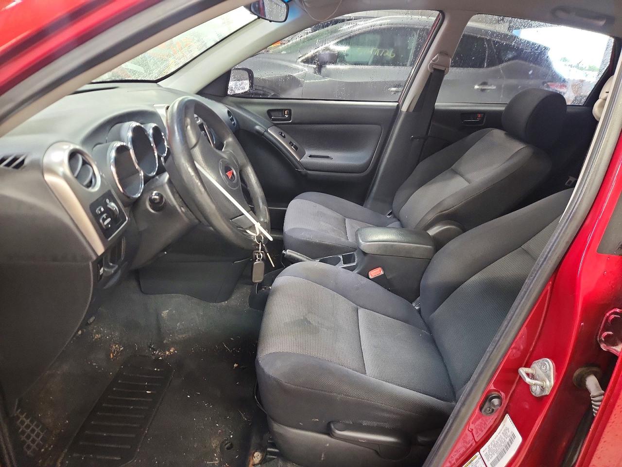 2007 Pontiac Vibe Red vin: 5Y2SL65837Z430337