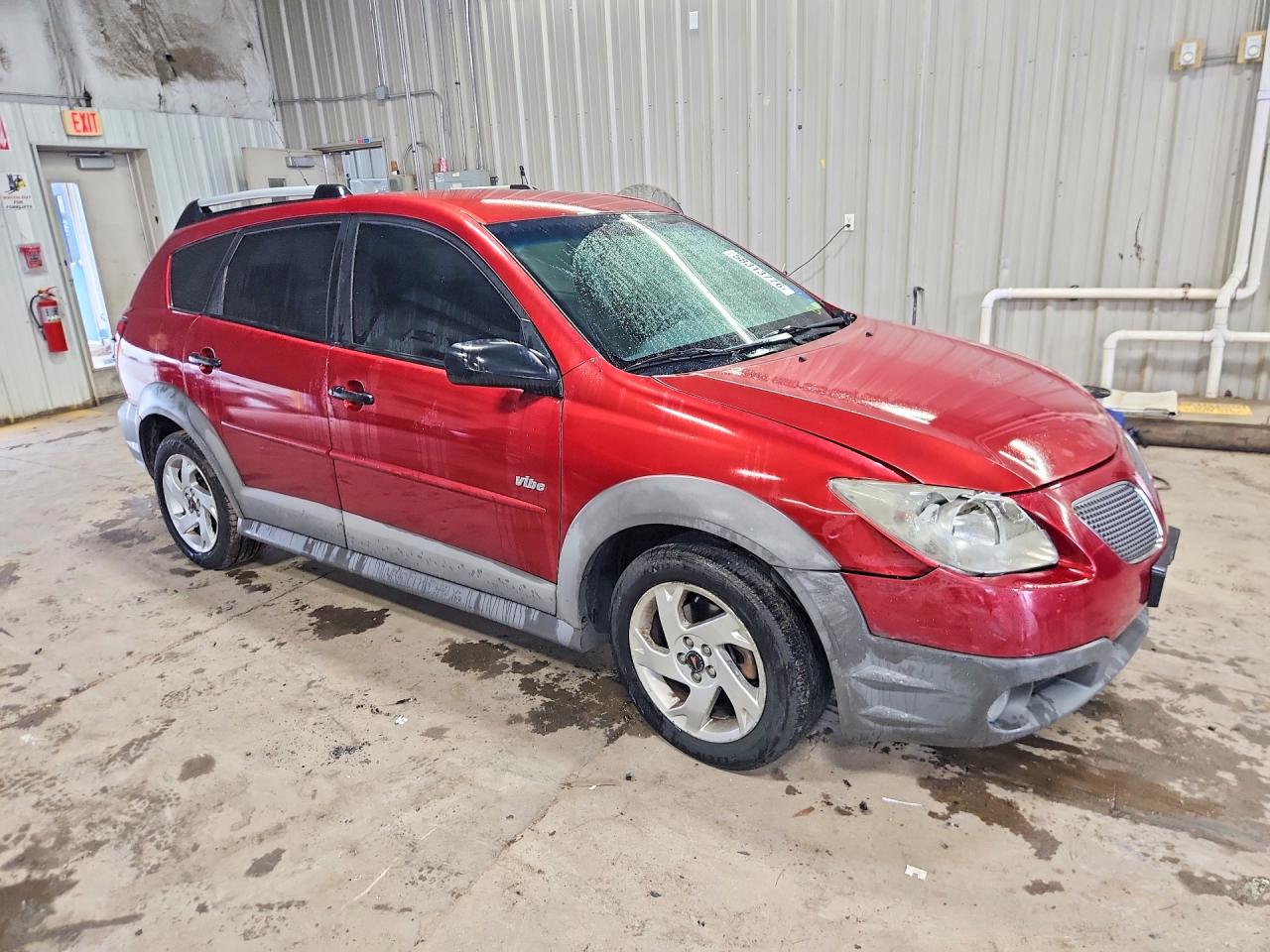 2007 Pontiac Vibe Red vin: 5Y2SL65837Z430337