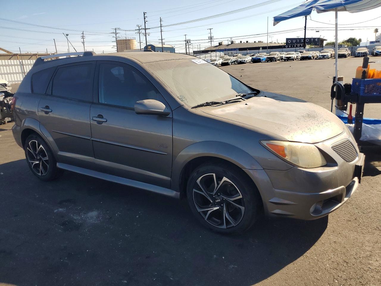 2007 Pontiac Vibe Gray vin: 5Y2SL65837Z434288