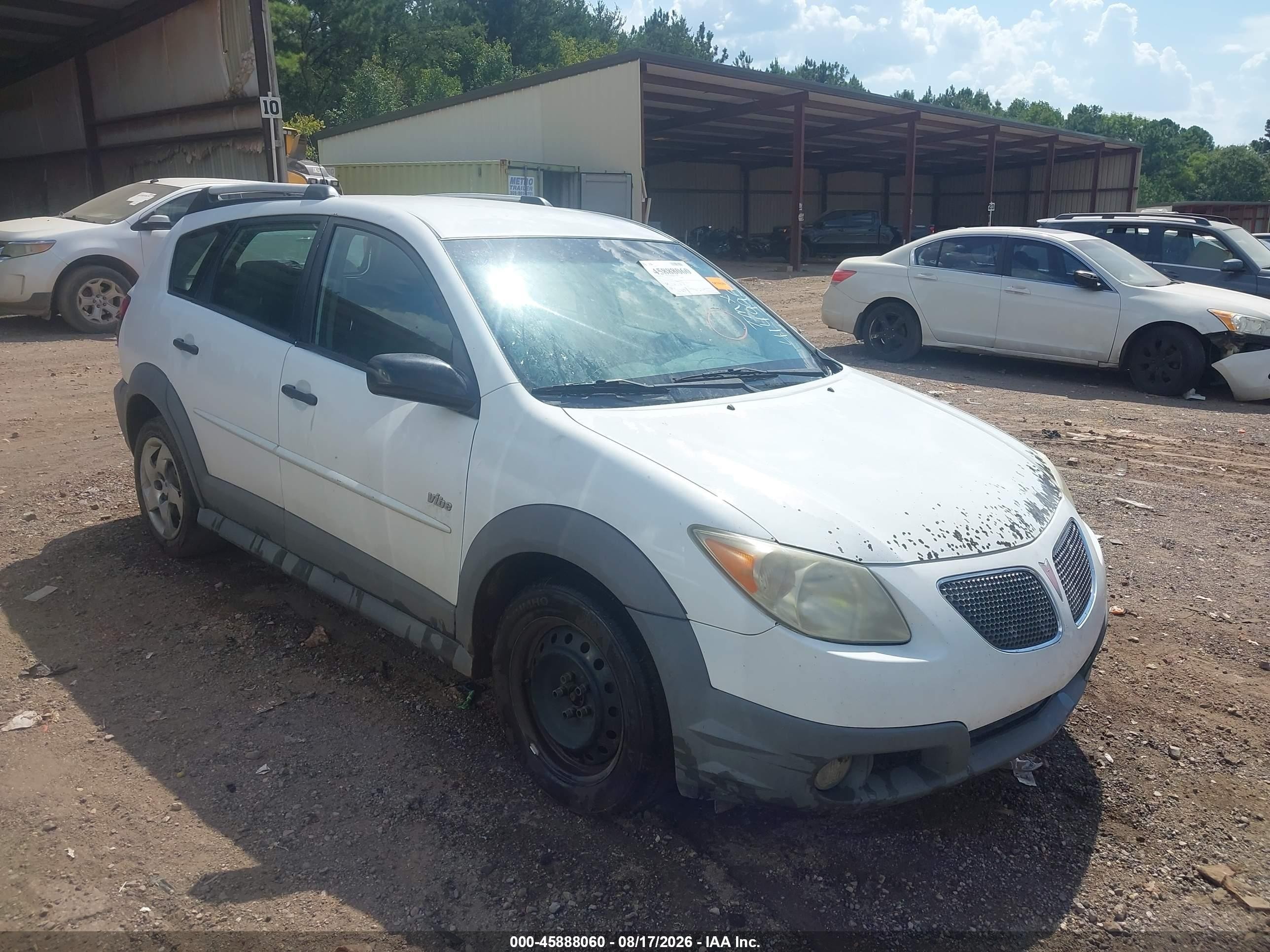 2008 Pontiac Vibe   White vin: 5Y2SL65838Z414995