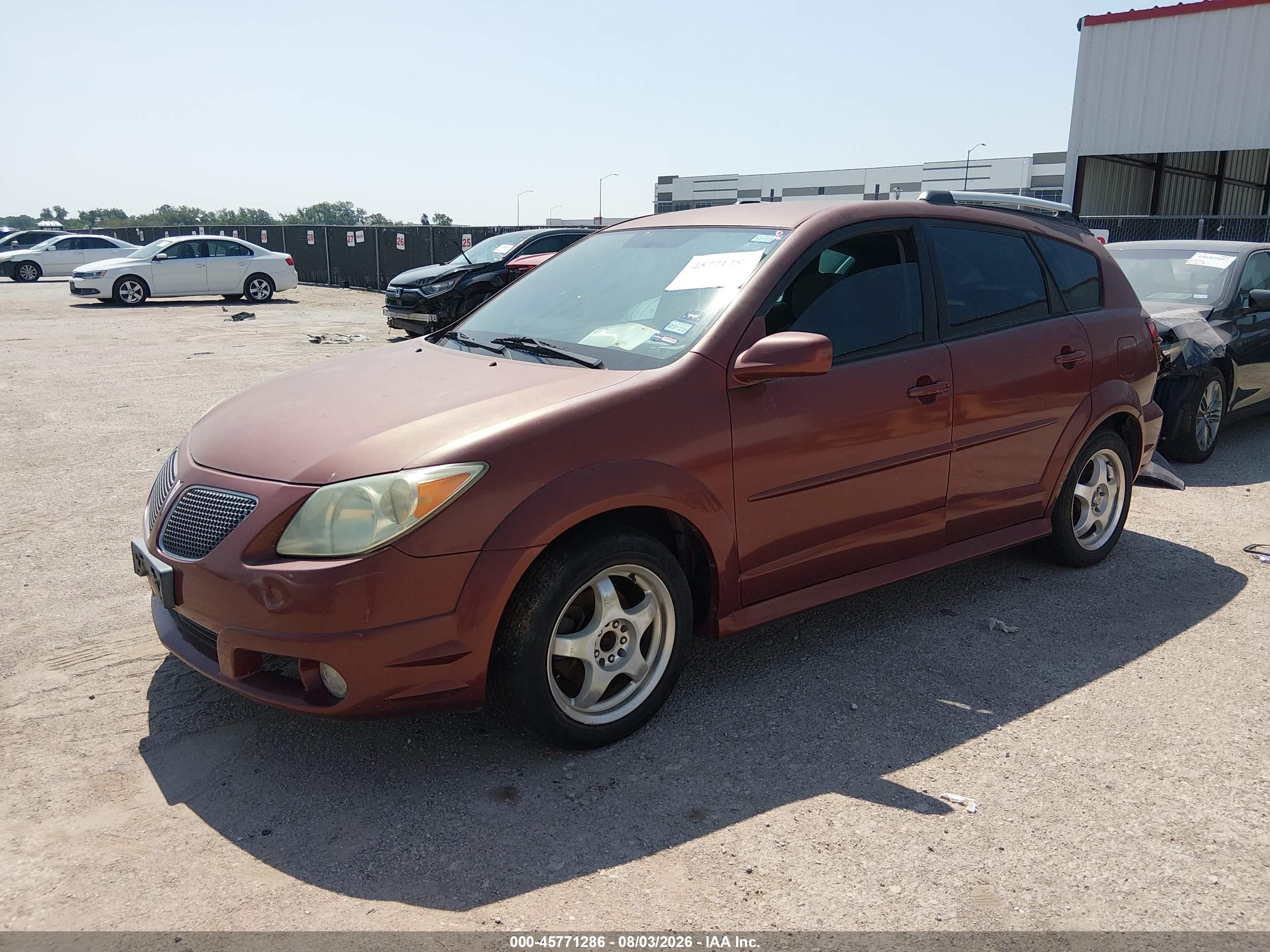 2006 Pontiac Vibe   Оранжевый vin: 5Y2SL65846Z401119