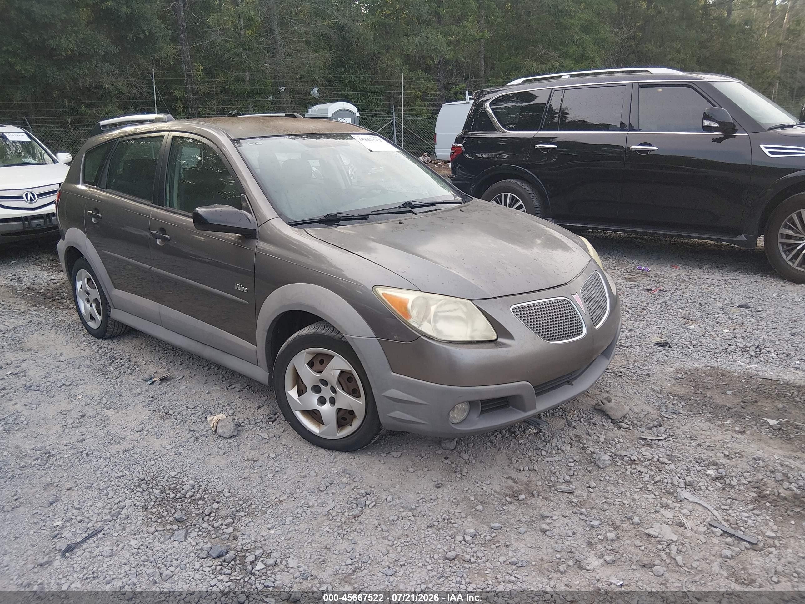 2006 Pontiac Vibe   Gray vin: 5Y2SL65846Z438509