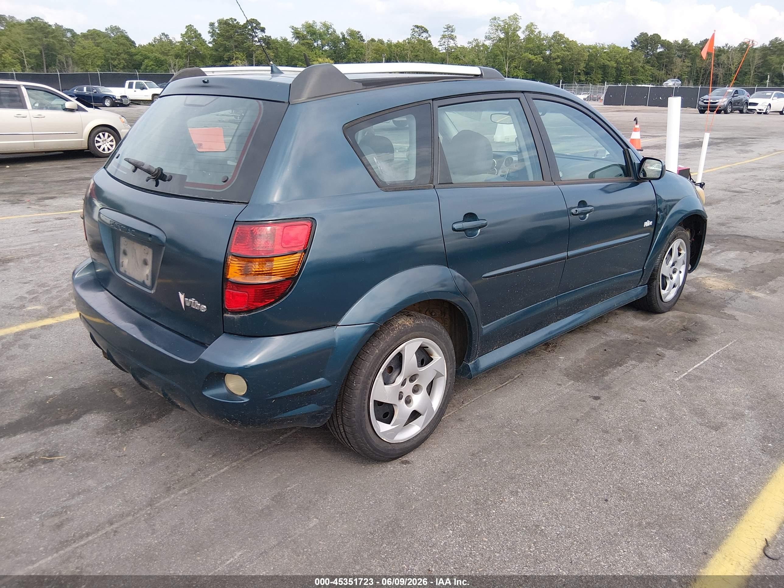 2006 Pontiac Vibe   Green vin: 5Y2SL65846Z459893