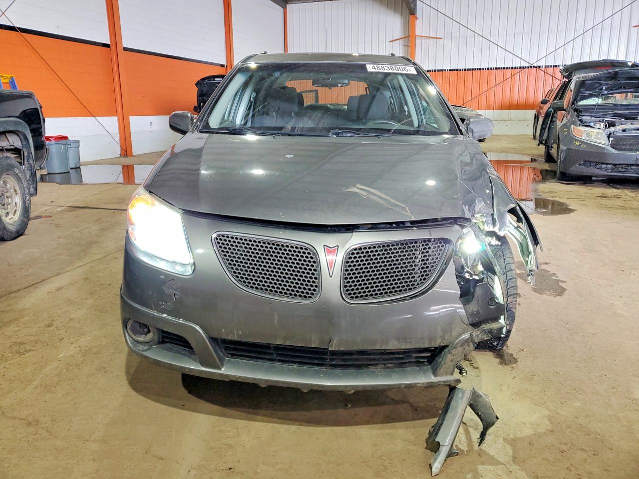 2006 Pontiac Vibe Gray vin: 5Y2SL65846Z463460