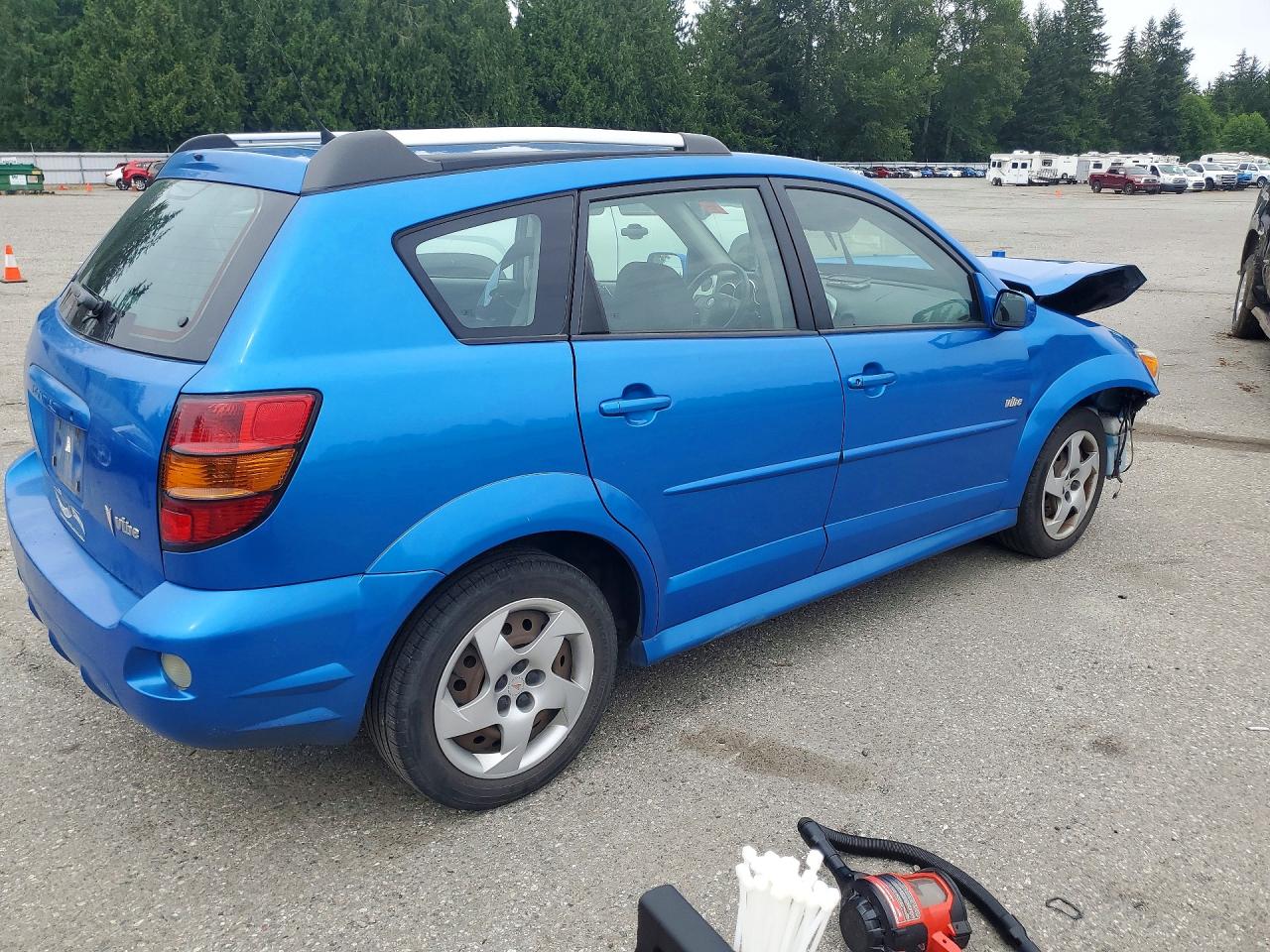 2007 Pontiac Vibe Blue vin: 5Y2SL65847Z402482