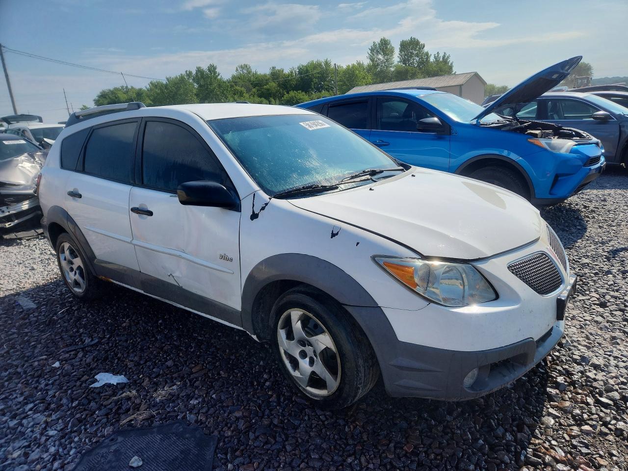 2007 Pontiac Vibe White vin: 5Y2SL65847Z412428