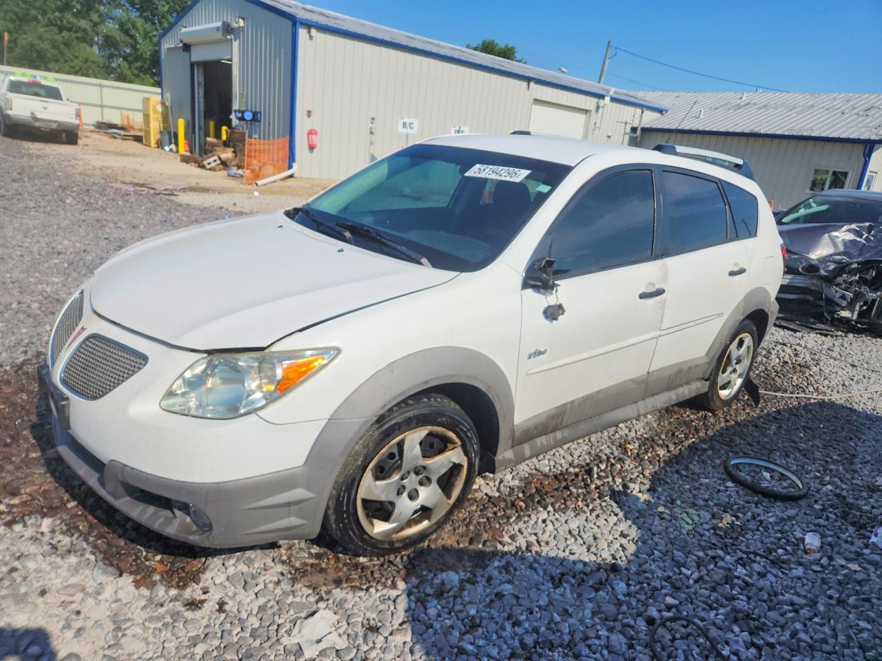 2007 Pontiac Vibe White vin: 5Y2SL65847Z412428