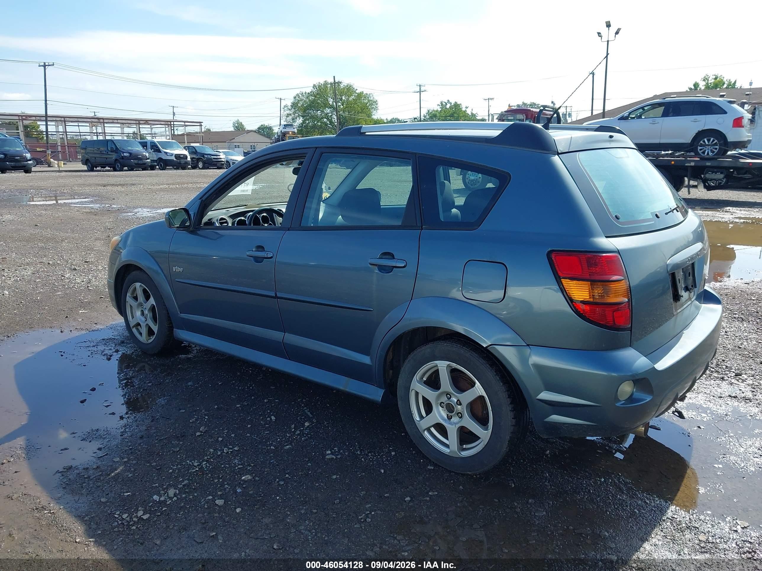 2007 Pontiac Vibe Light Blue vin: 5Y2SL65847Z421307