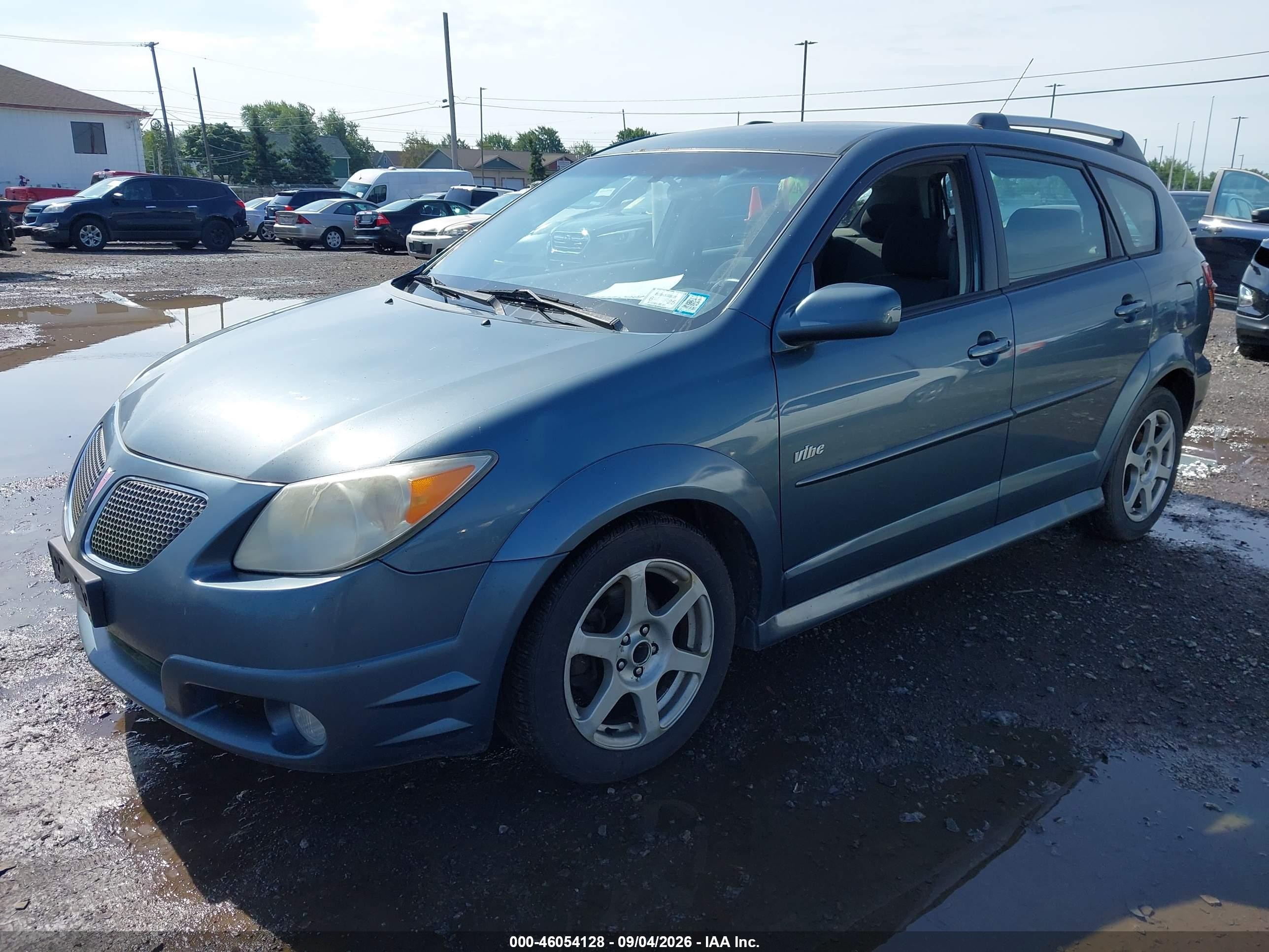 2007 Pontiac Vibe Light Blue vin: 5Y2SL65847Z421307