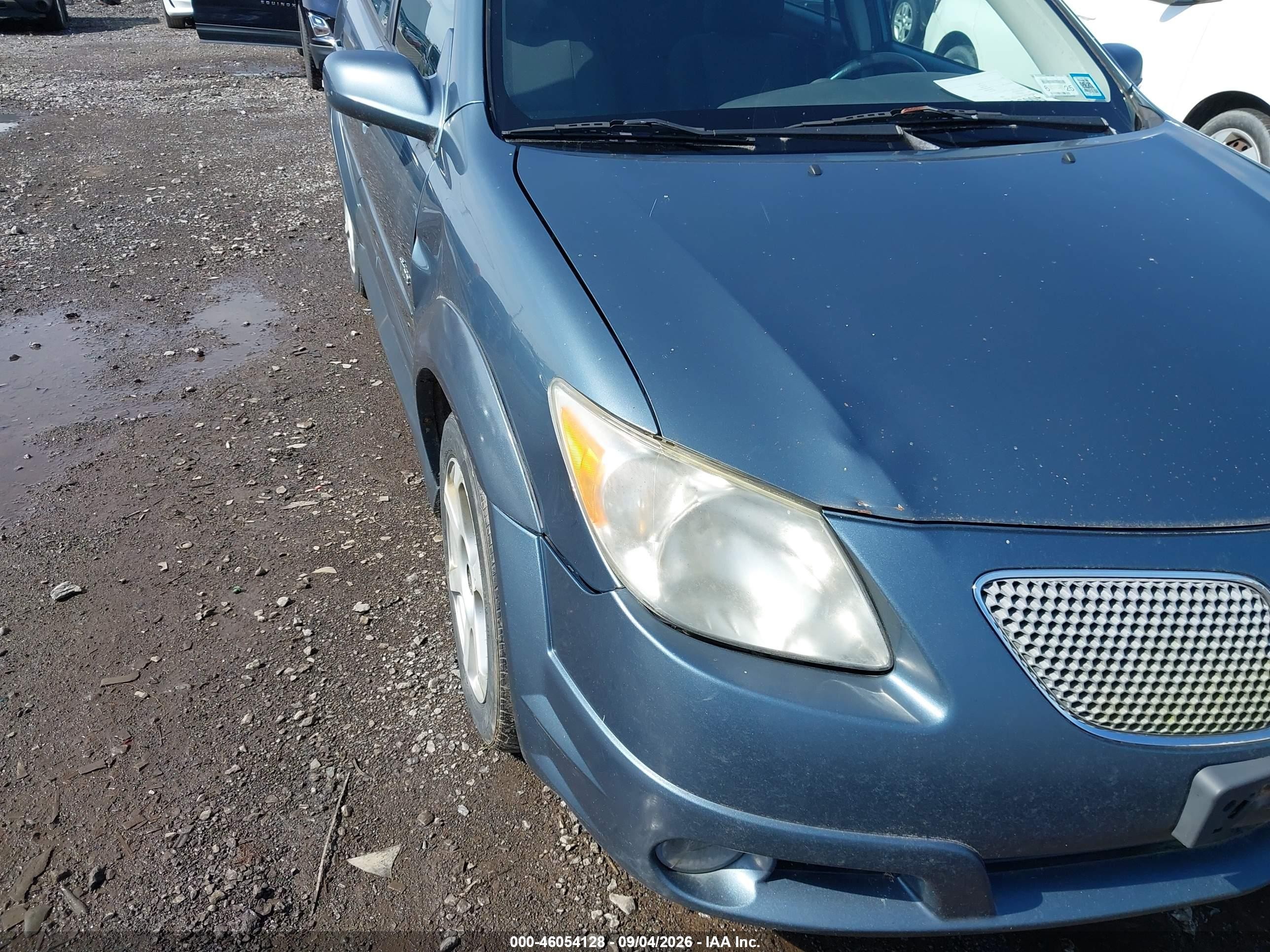 2007 Pontiac Vibe Light Blue vin: 5Y2SL65847Z421307
