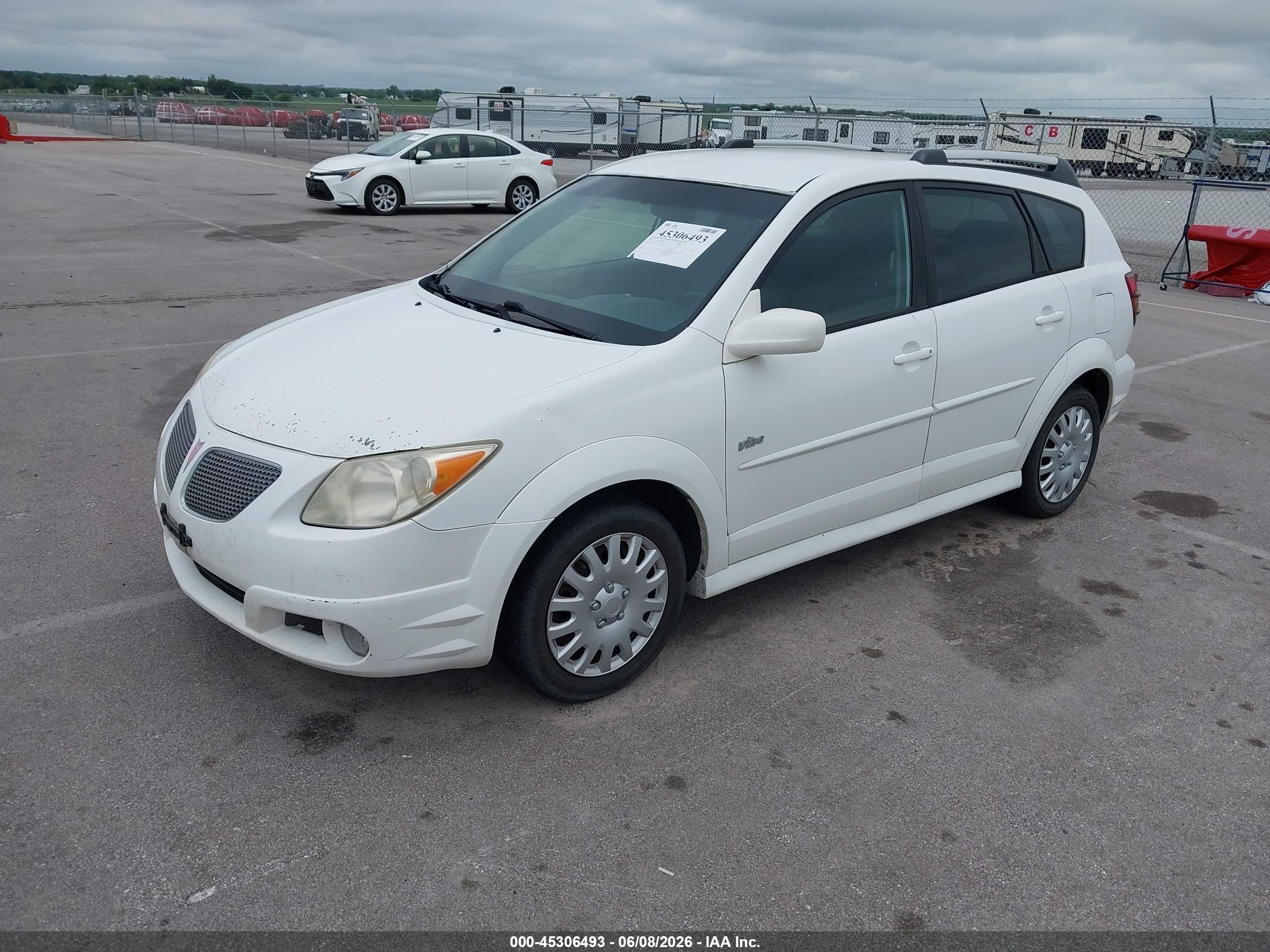 2007 Pontiac Vibe White vin: 5Y2SL65847Z429147