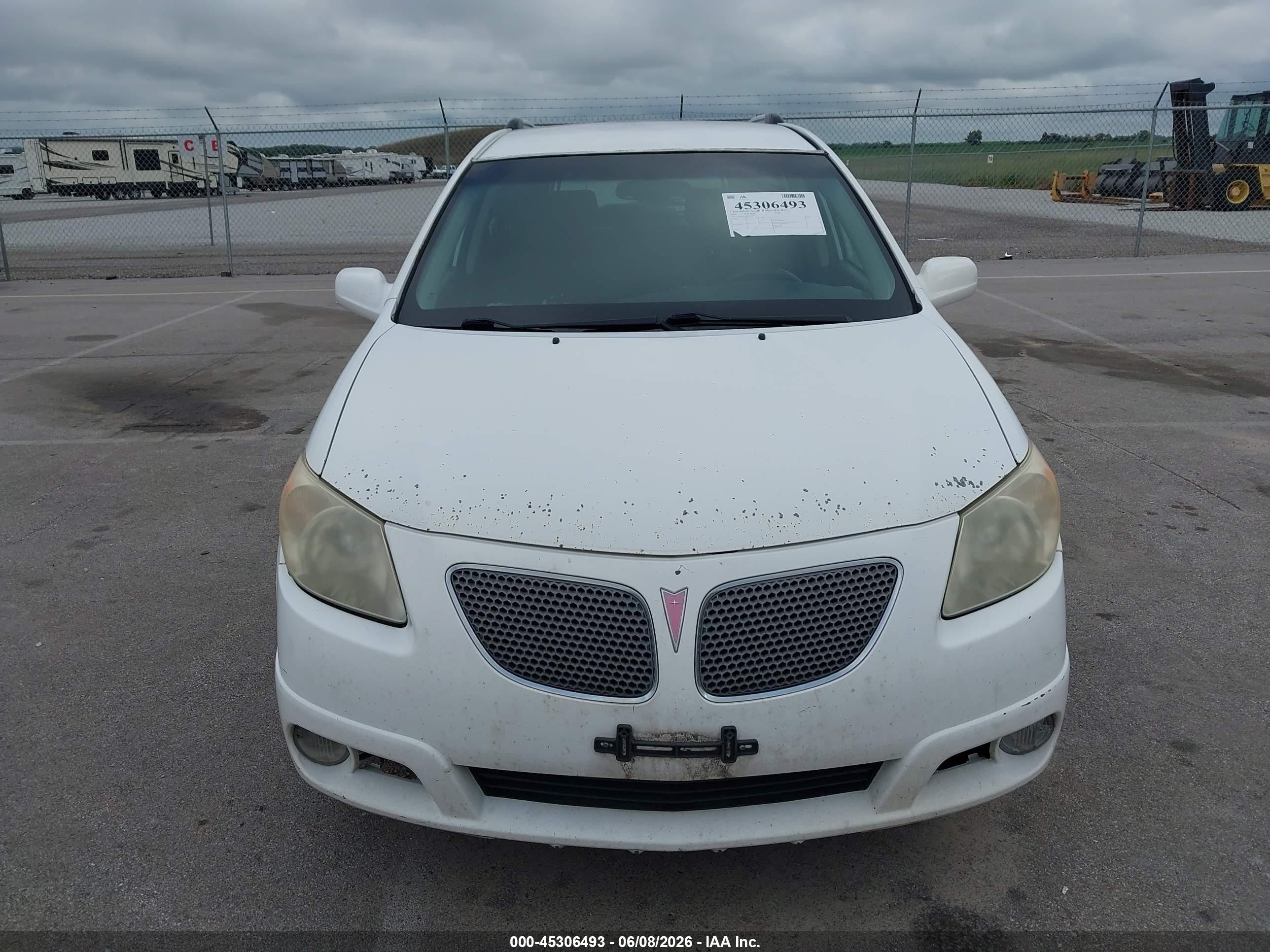 2007 Pontiac Vibe White vin: 5Y2SL65847Z429147