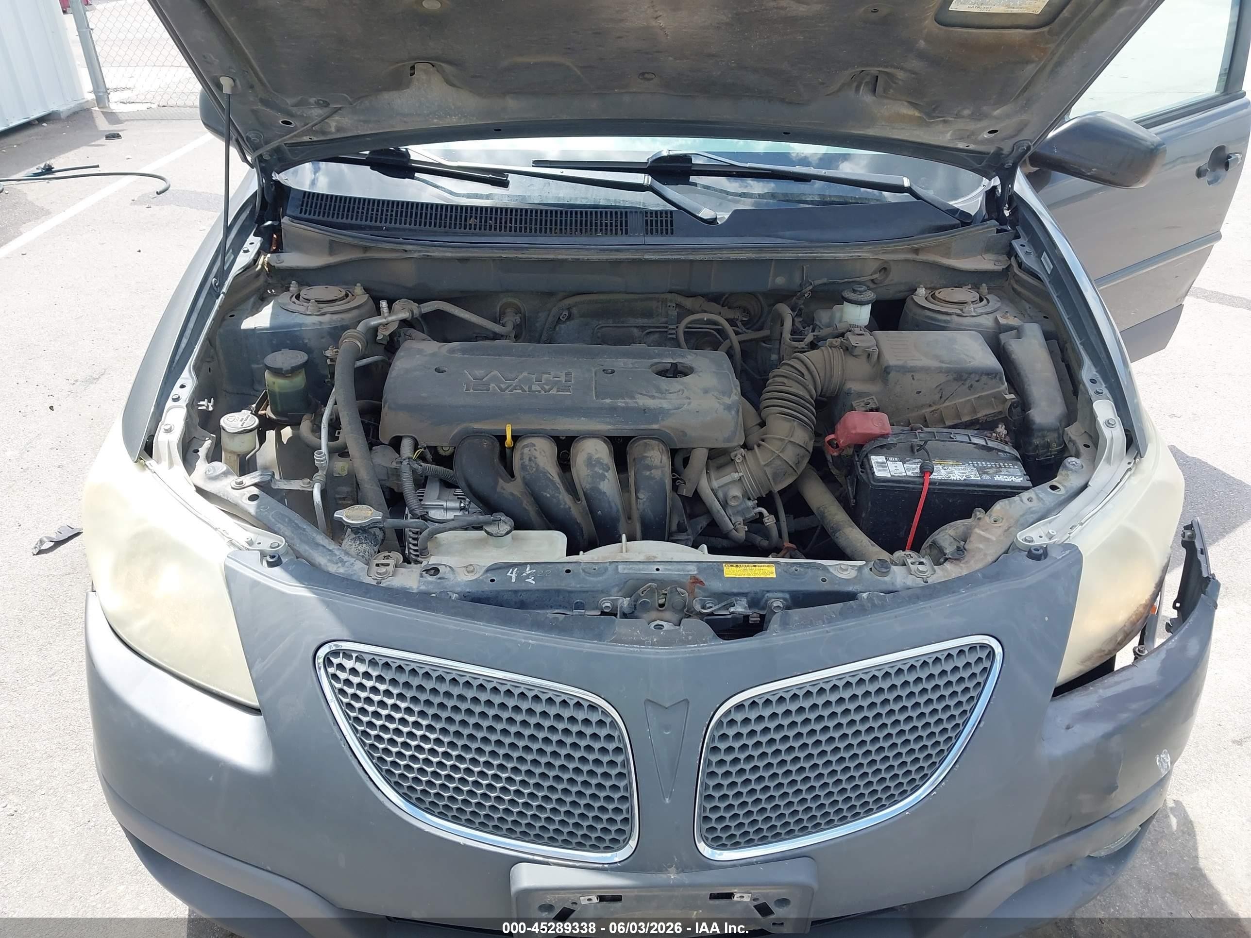 2006 Pontiac Vibe   Gray vin: 5Y2SL65856Z403025