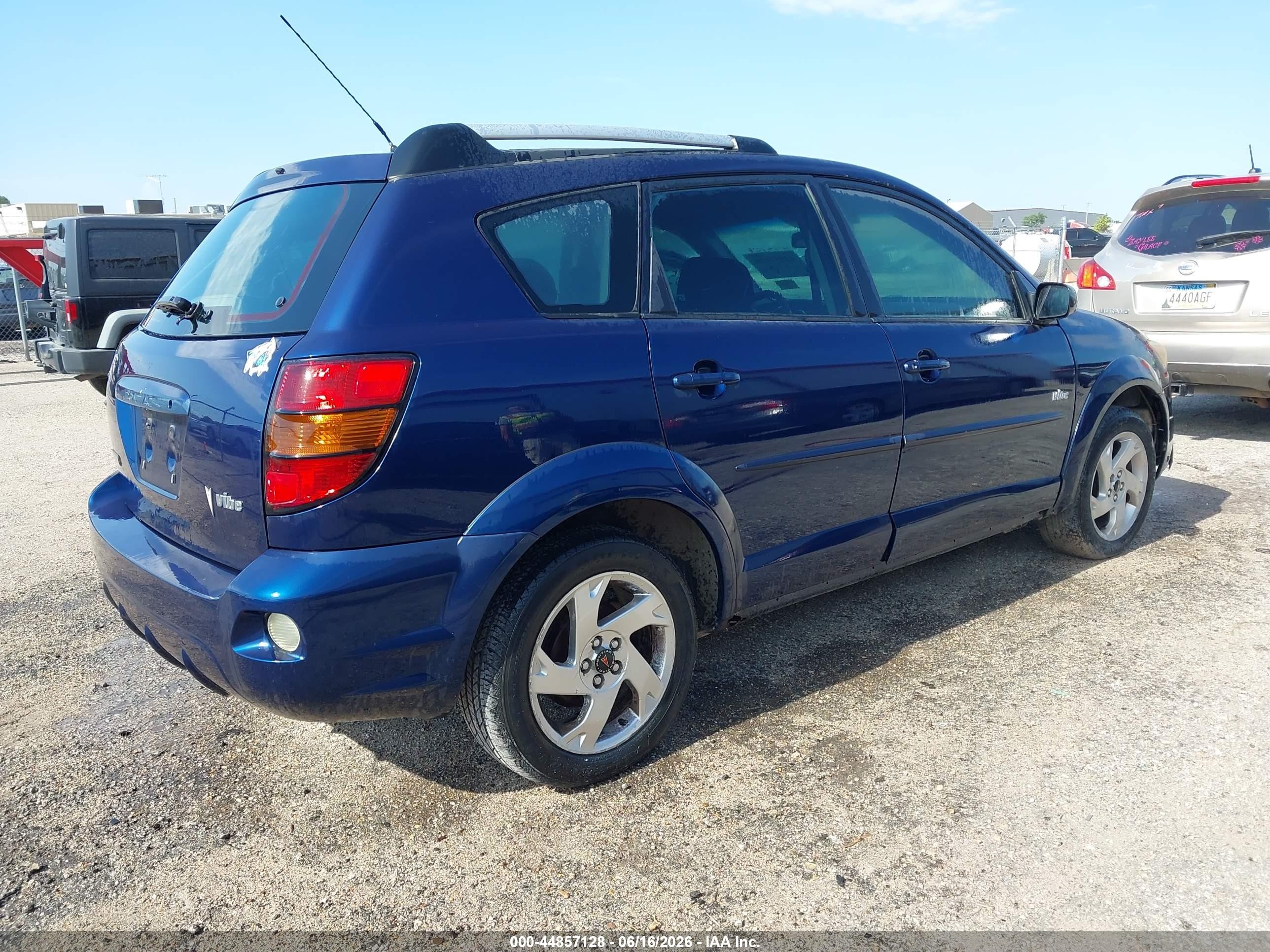 2006 Pontiac Vibe   Blue vin: 5Y2SL65856Z419466