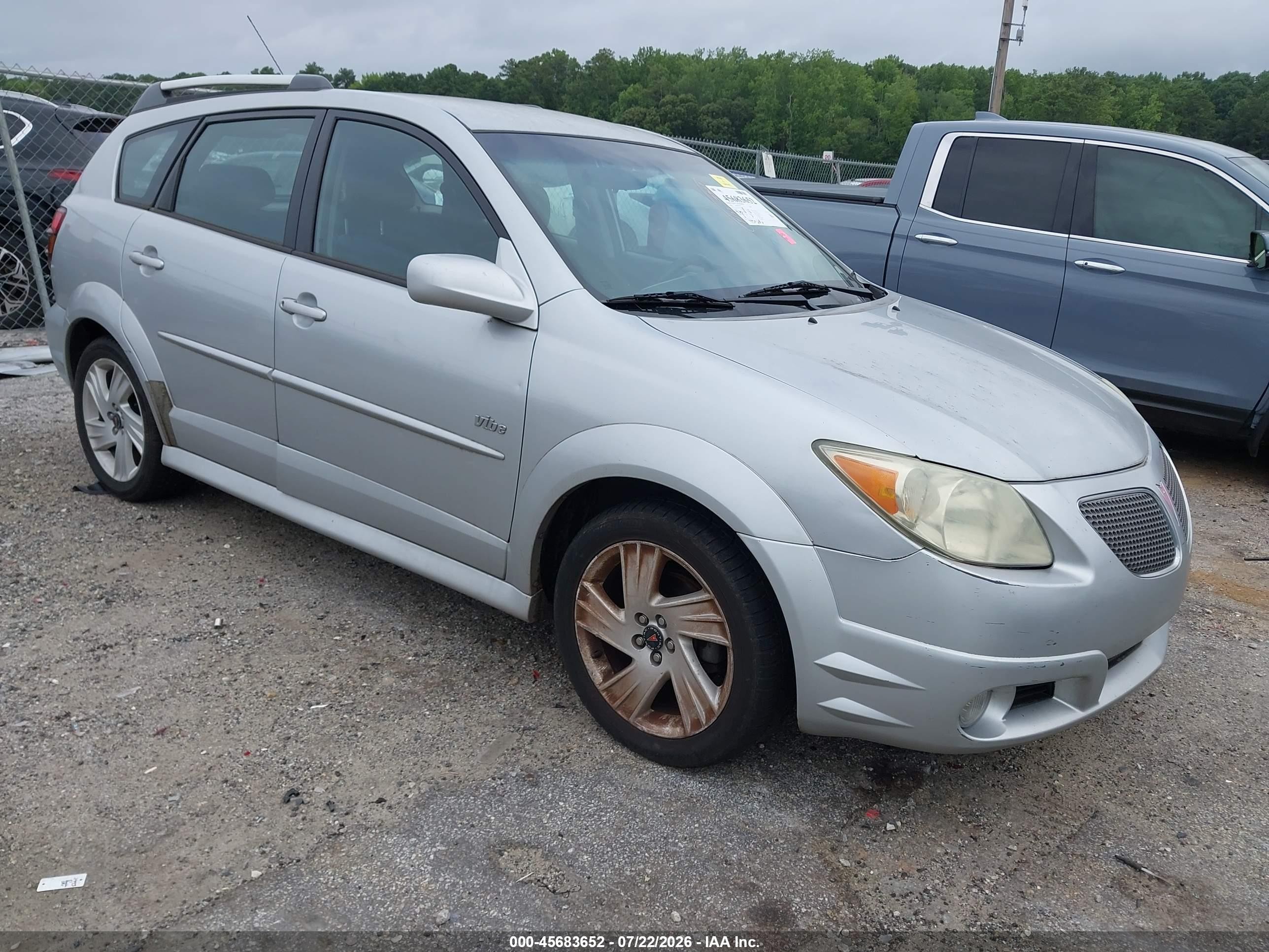 2006 Pontiac Vibe   Silver vin: 5Y2SL65856Z423713