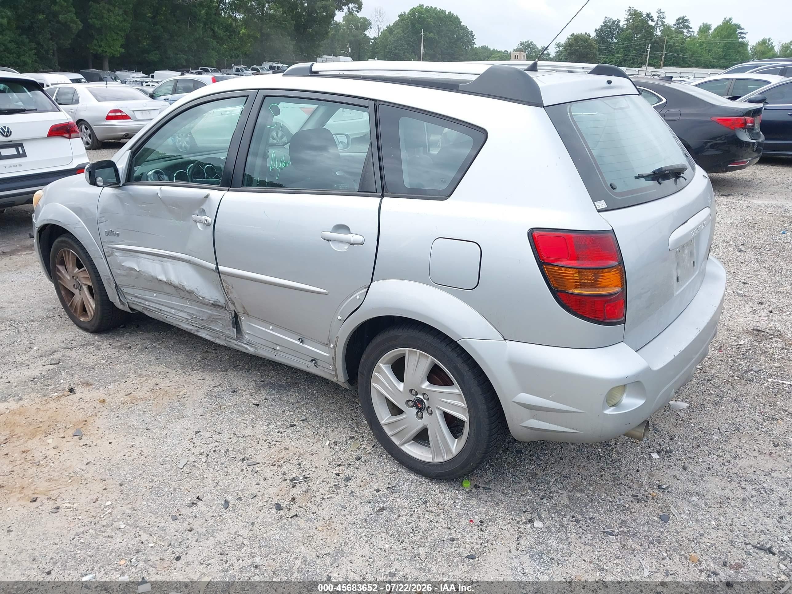2006 Pontiac Vibe   Silver vin: 5Y2SL65856Z423713