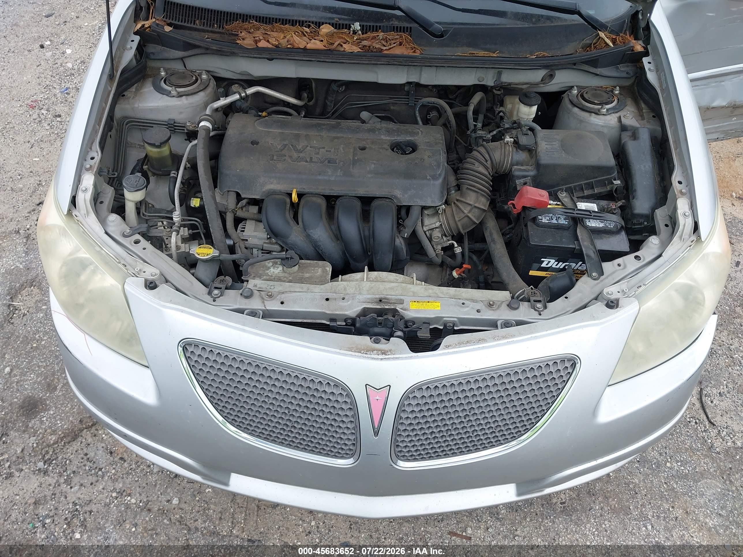 2006 Pontiac Vibe   Silver vin: 5Y2SL65856Z423713