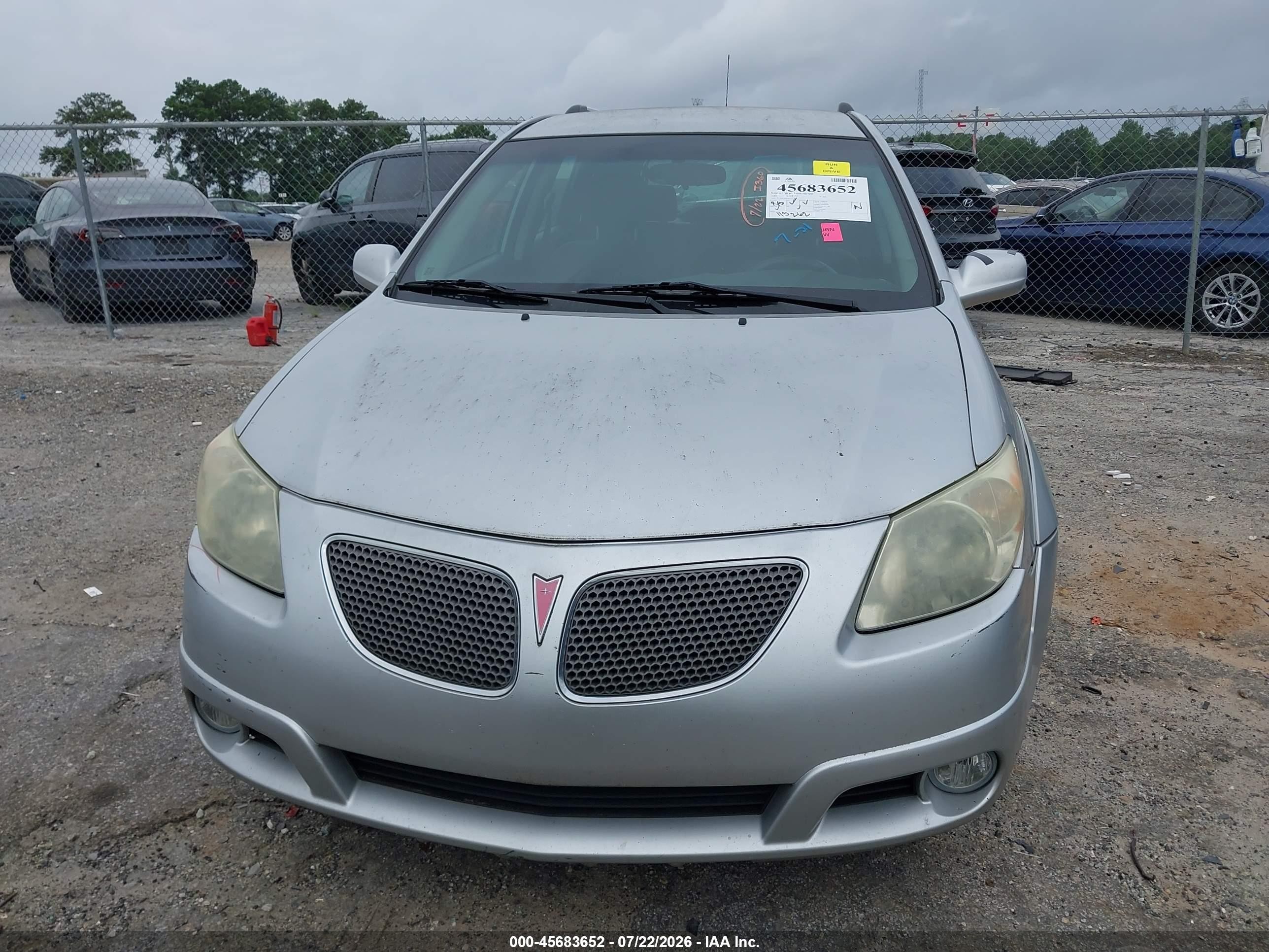 2006 Pontiac Vibe   Silver vin: 5Y2SL65856Z423713