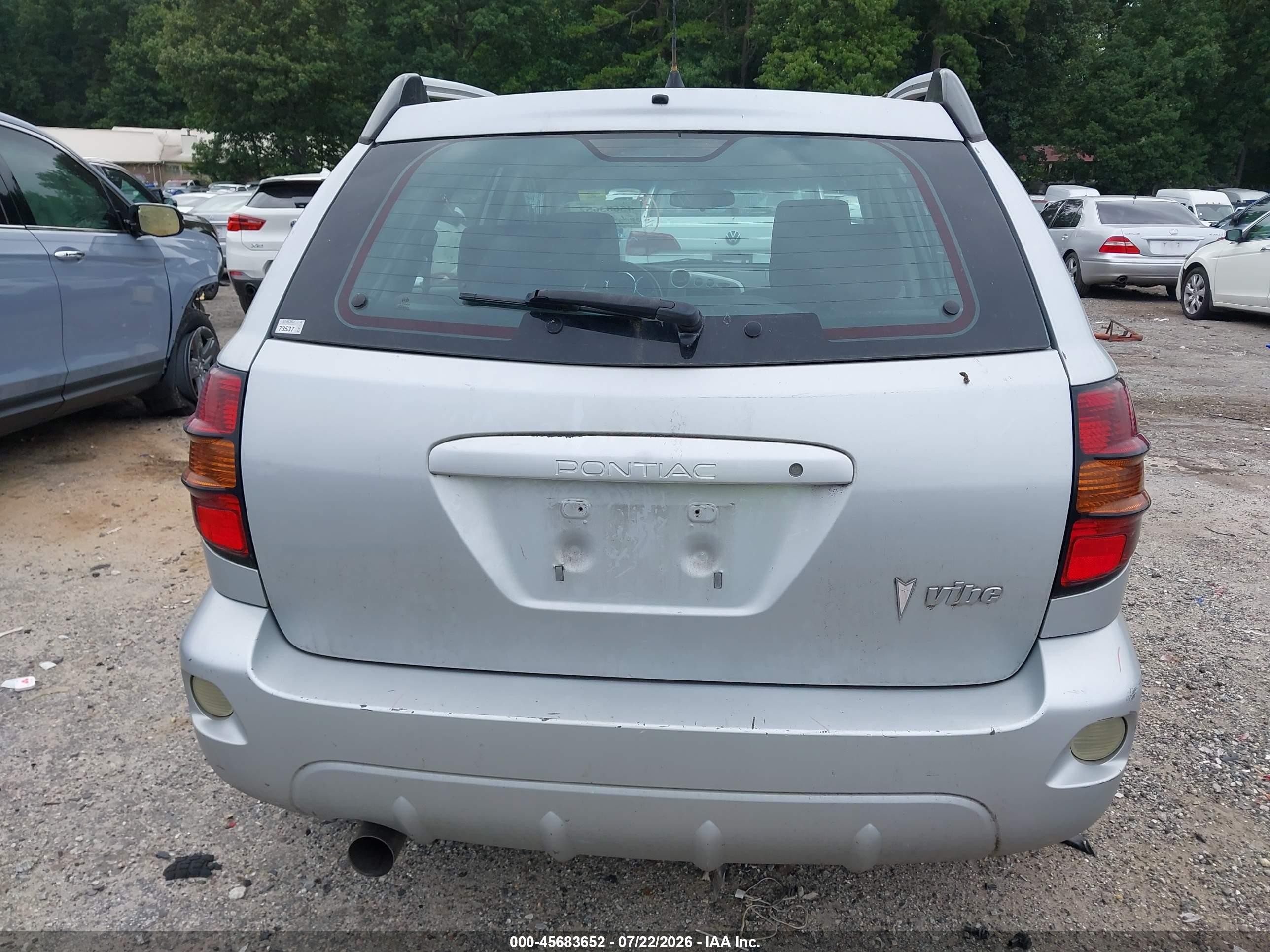 2006 Pontiac Vibe   Silver vin: 5Y2SL65856Z423713