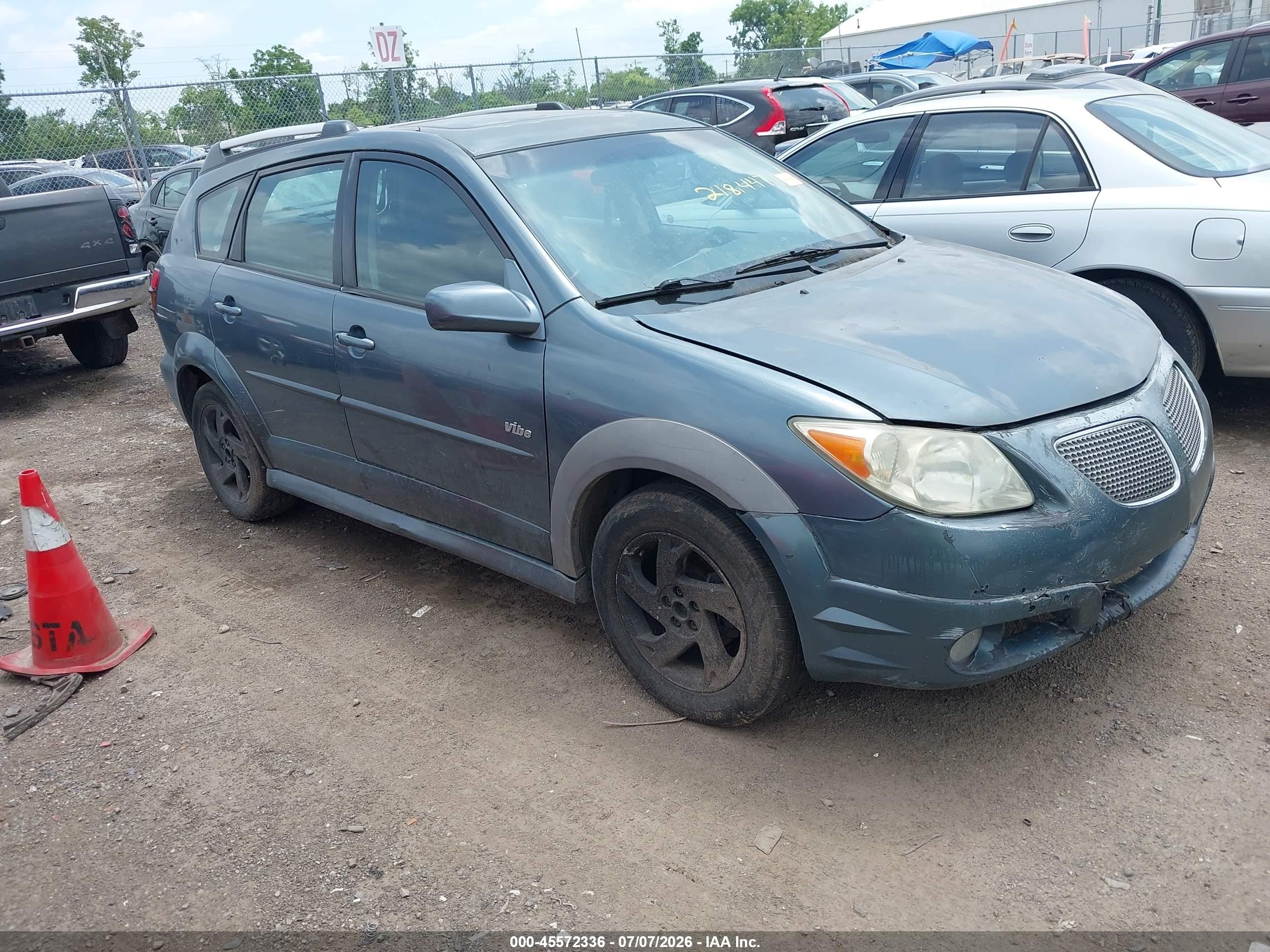 2006 Pontiac Vibe   Blue vin: 5Y2SL65856Z435473
