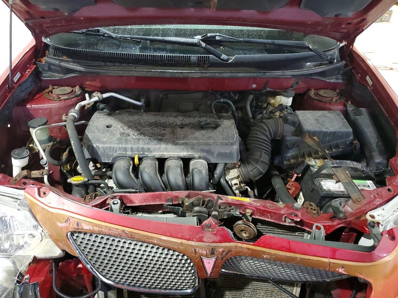 2006 Pontiac Vibe Maroon vin: 5Y2SL65856Z442942