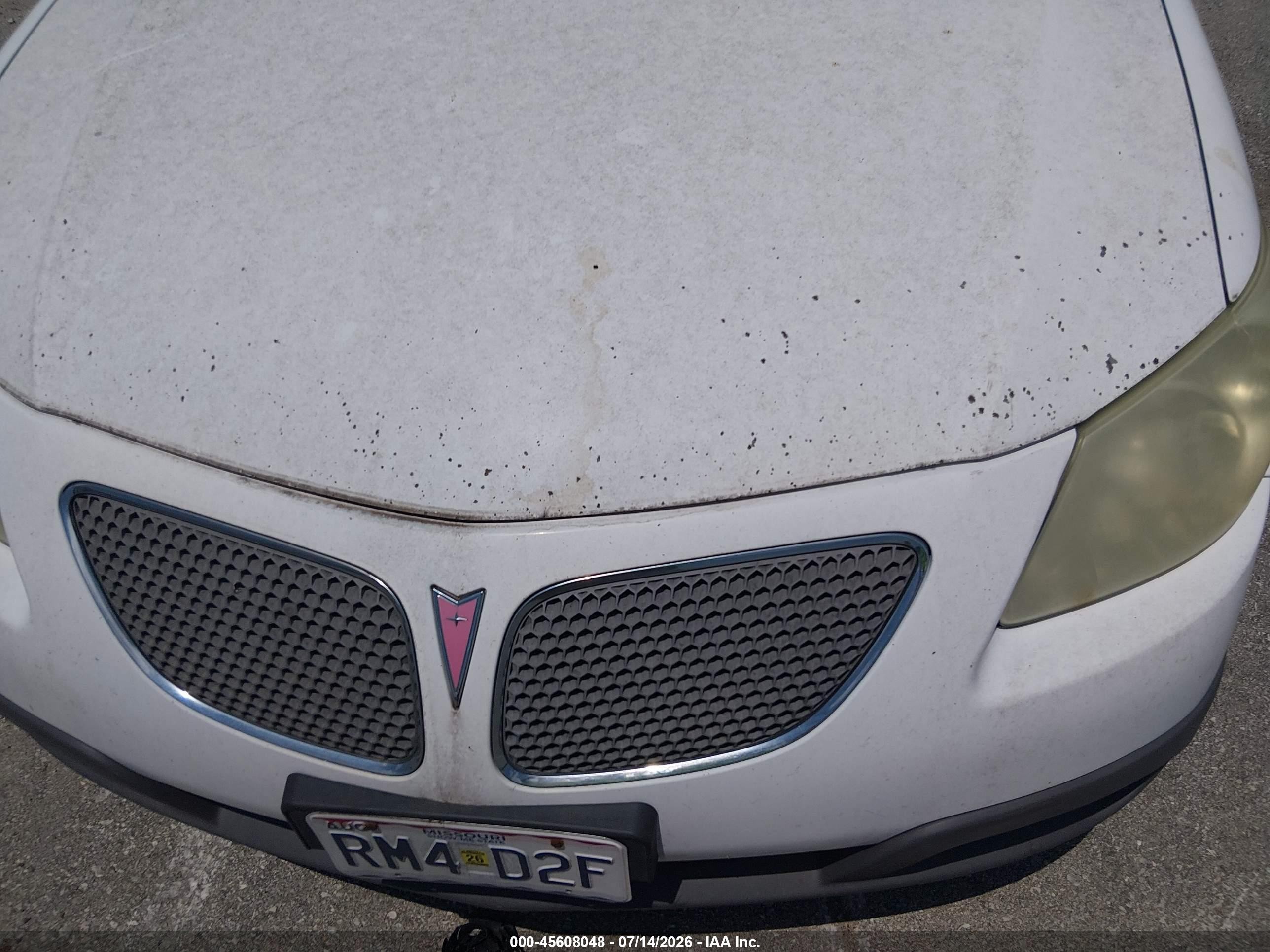 2006 Pontiac Vibe   White vin: 5Y2SL65856Z457084