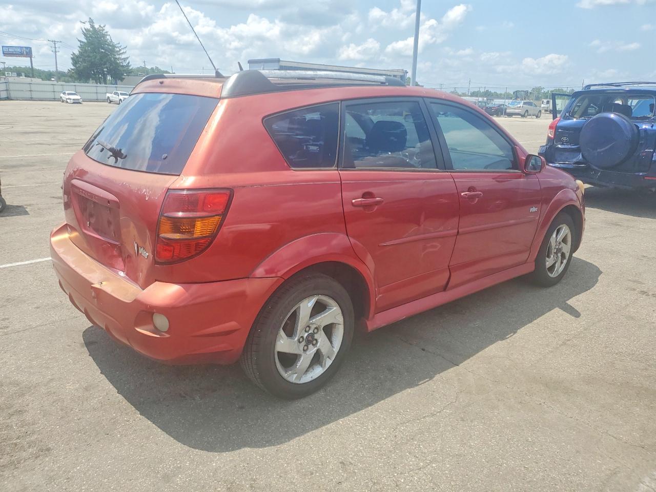 2006 Pontiac Vibe Red vin: 5Y2SL65856Z464231