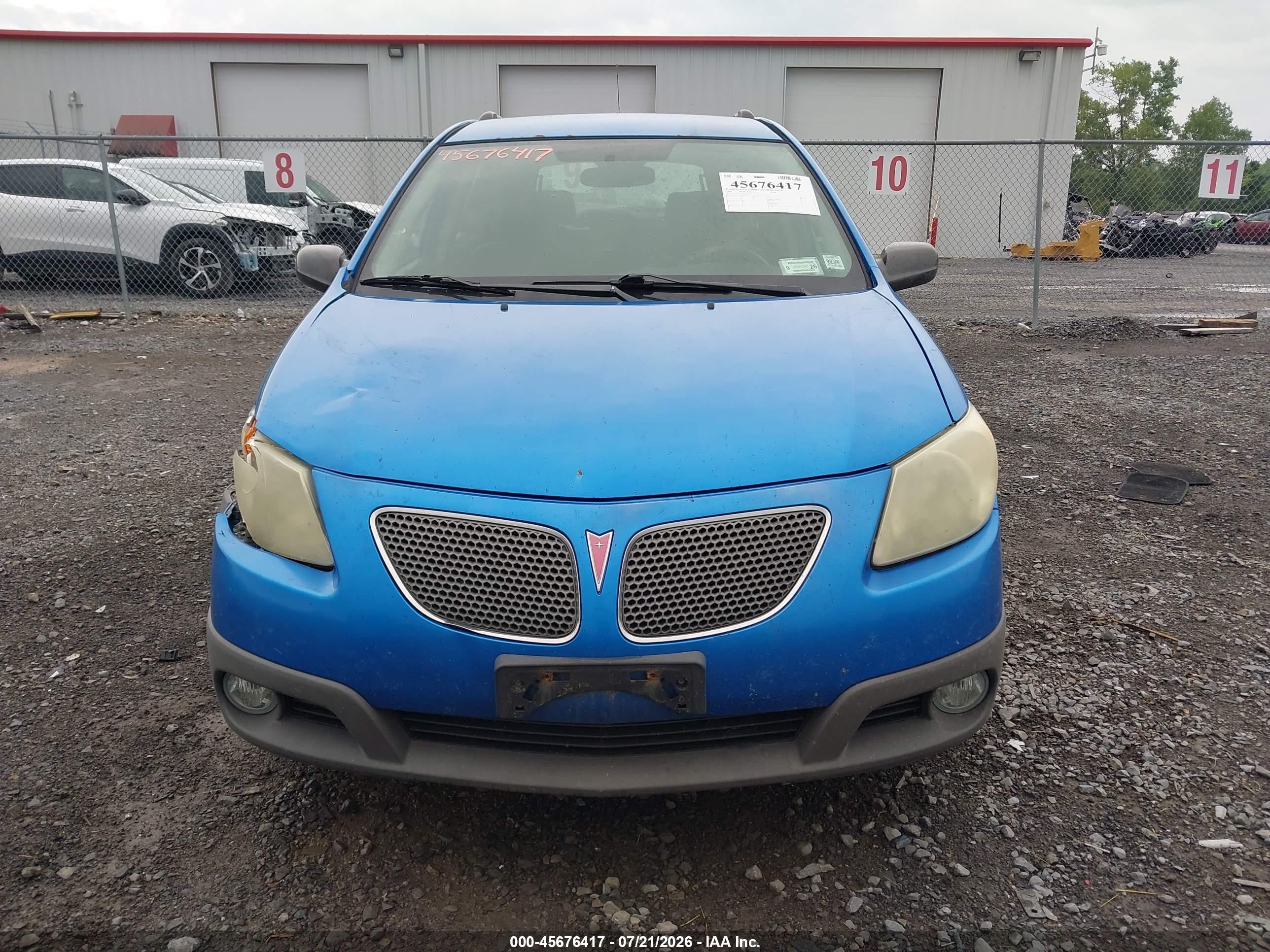 2007 Pontiac Vibe   Blue vin: 5Y2SL65857Z400157