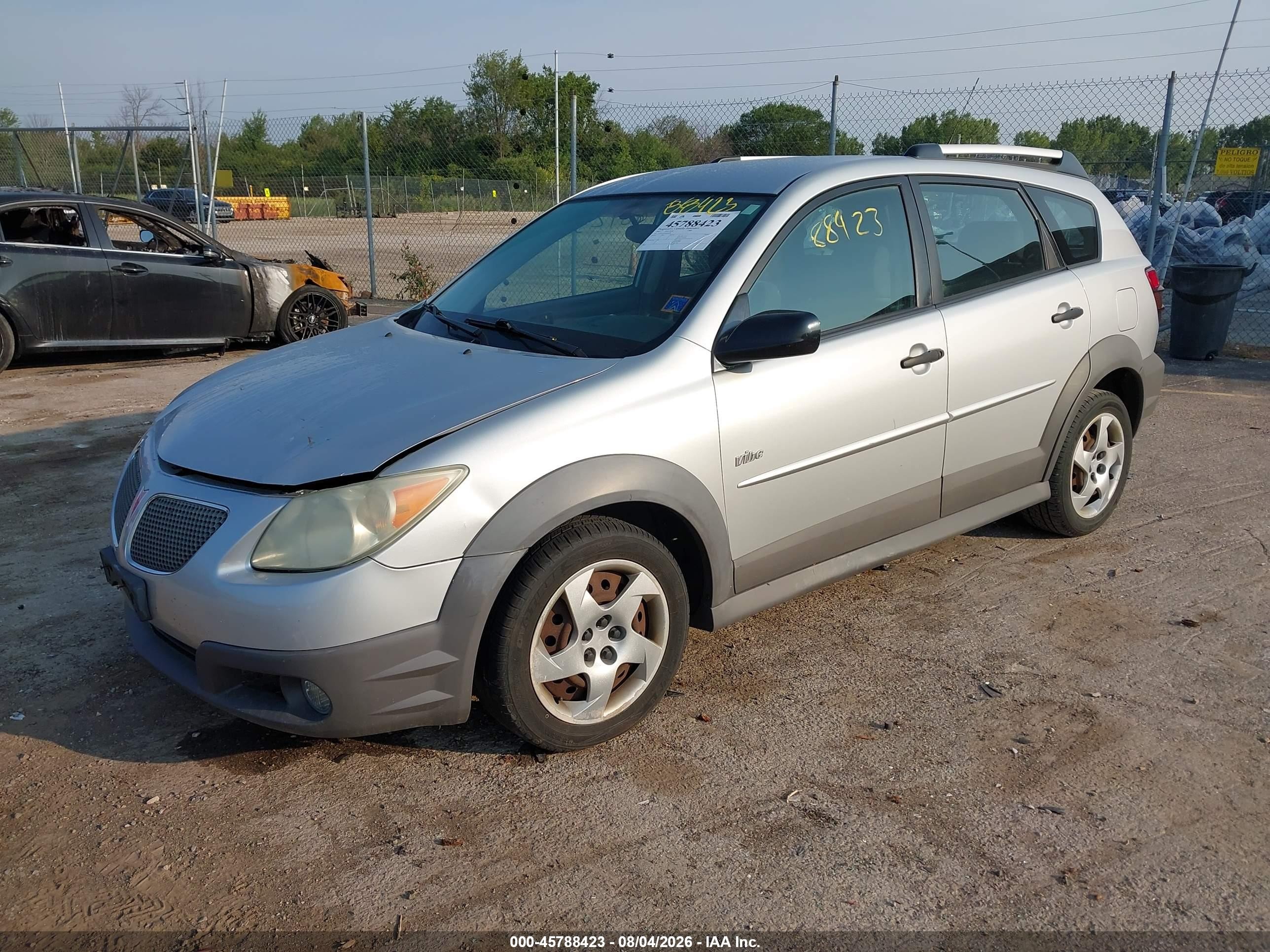2007 Pontiac Vibe   Gray vin: 5Y2SL65857Z400188