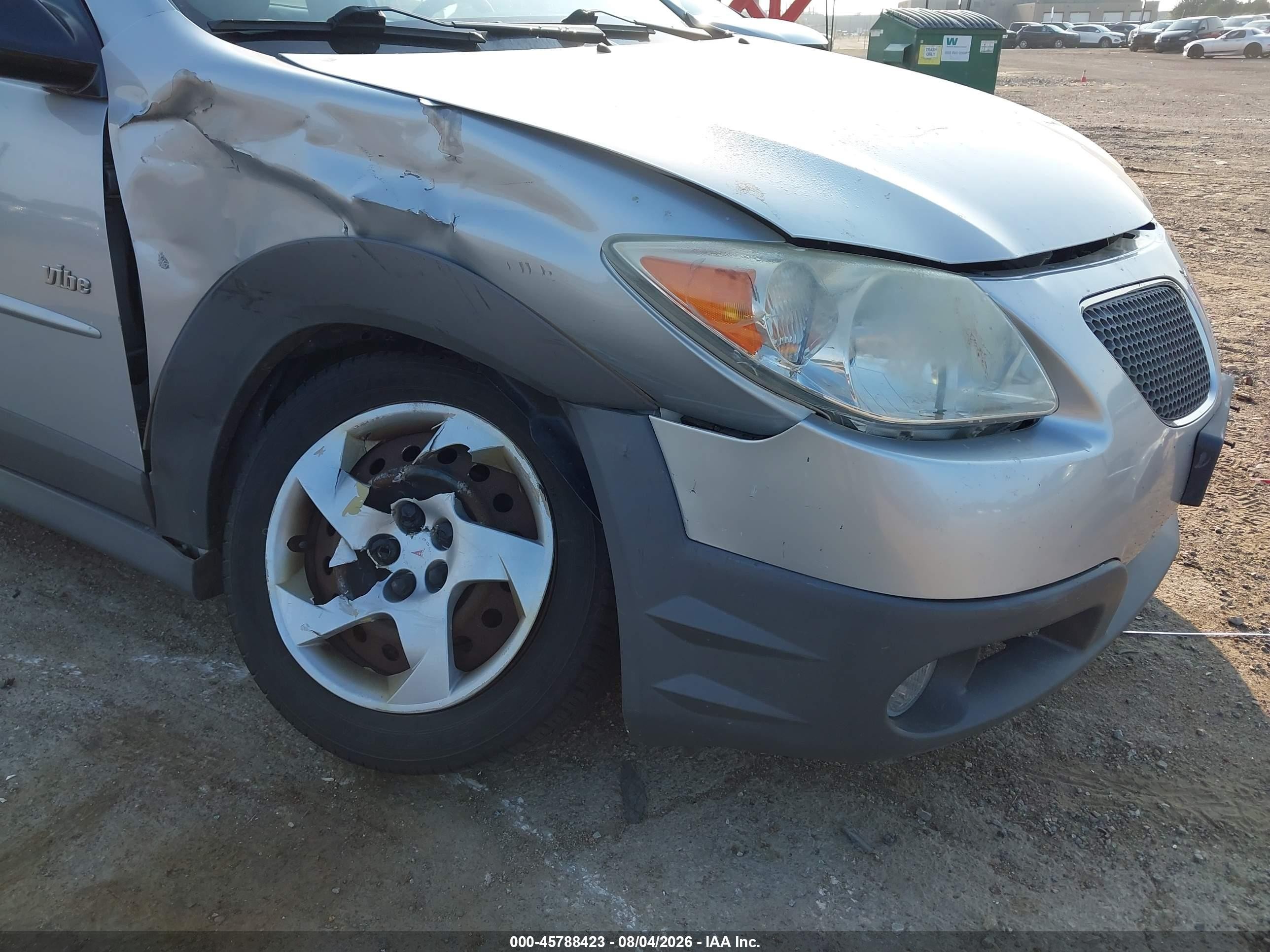 2007 Pontiac Vibe   Gray vin: 5Y2SL65857Z400188