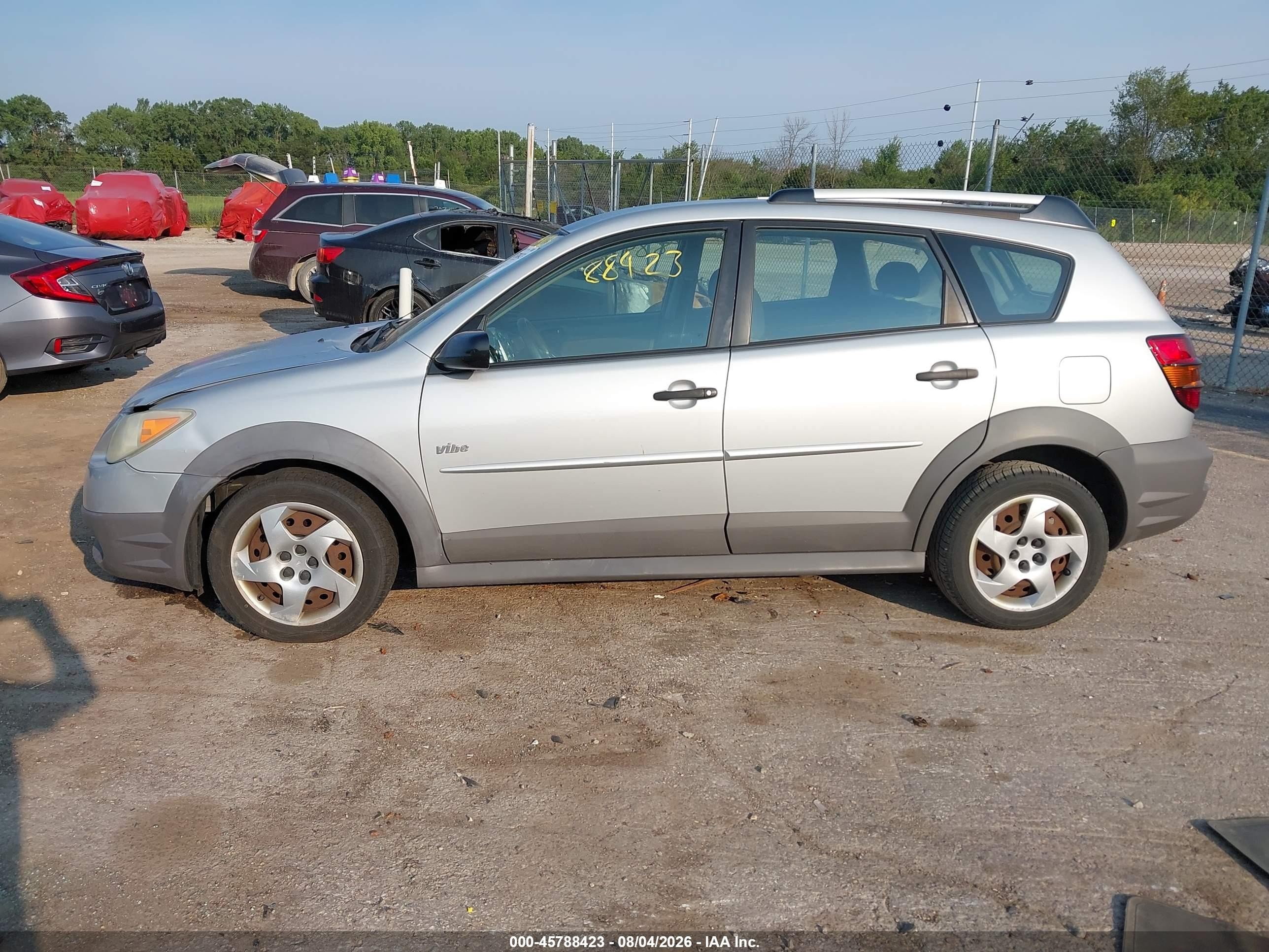 2007 Pontiac Vibe   Gray vin: 5Y2SL65857Z400188