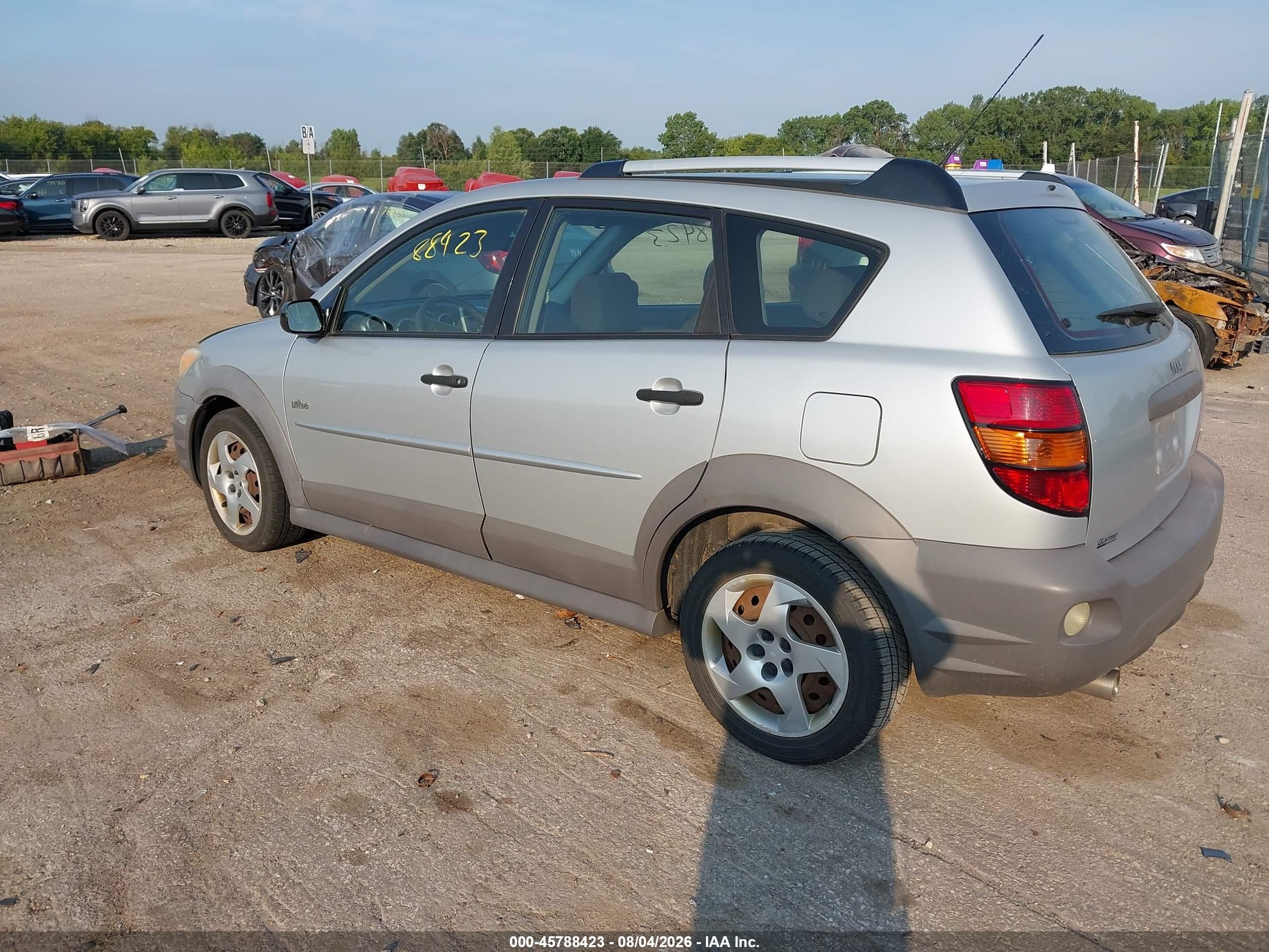 2007 Pontiac Vibe   Gray vin: 5Y2SL65857Z400188