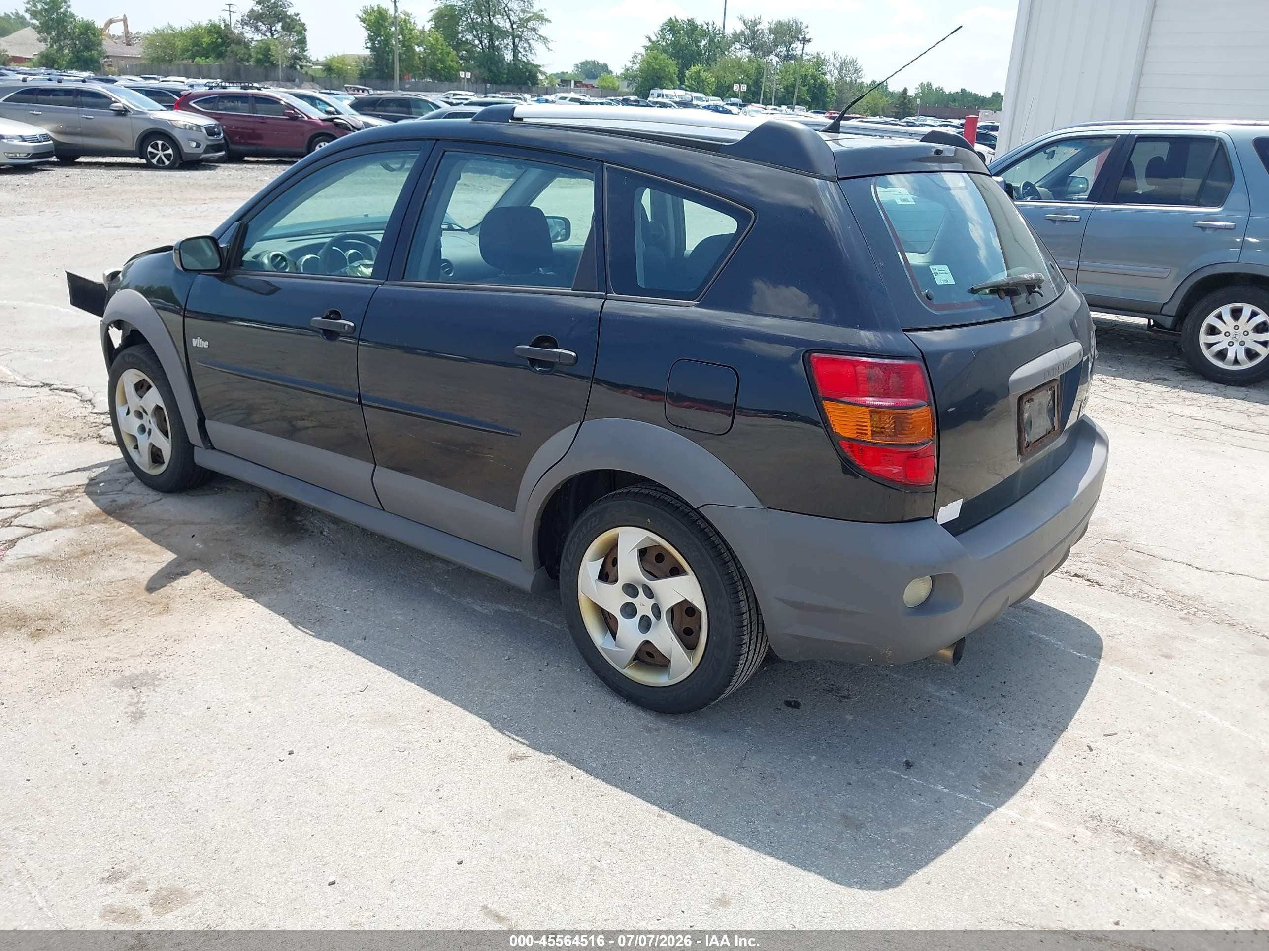 2007 Pontiac Vibe   Black vin: 5Y2SL65857Z401695