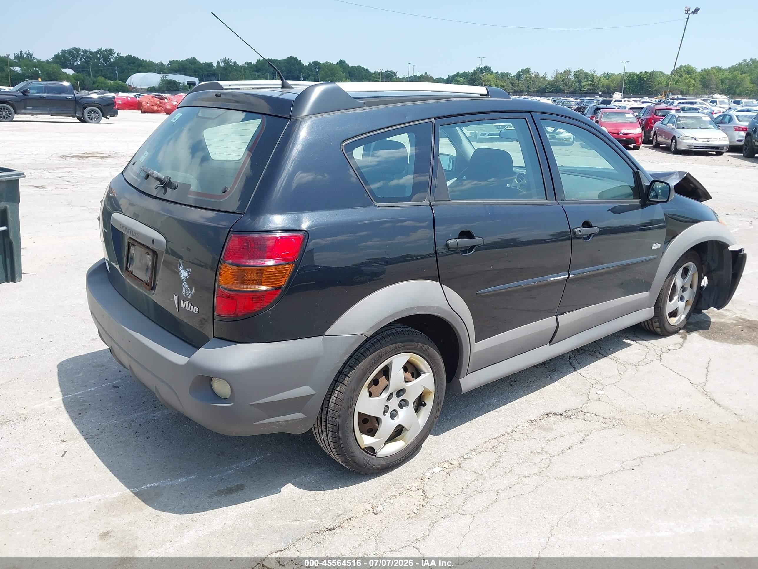 2007 Pontiac Vibe   Black vin: 5Y2SL65857Z401695