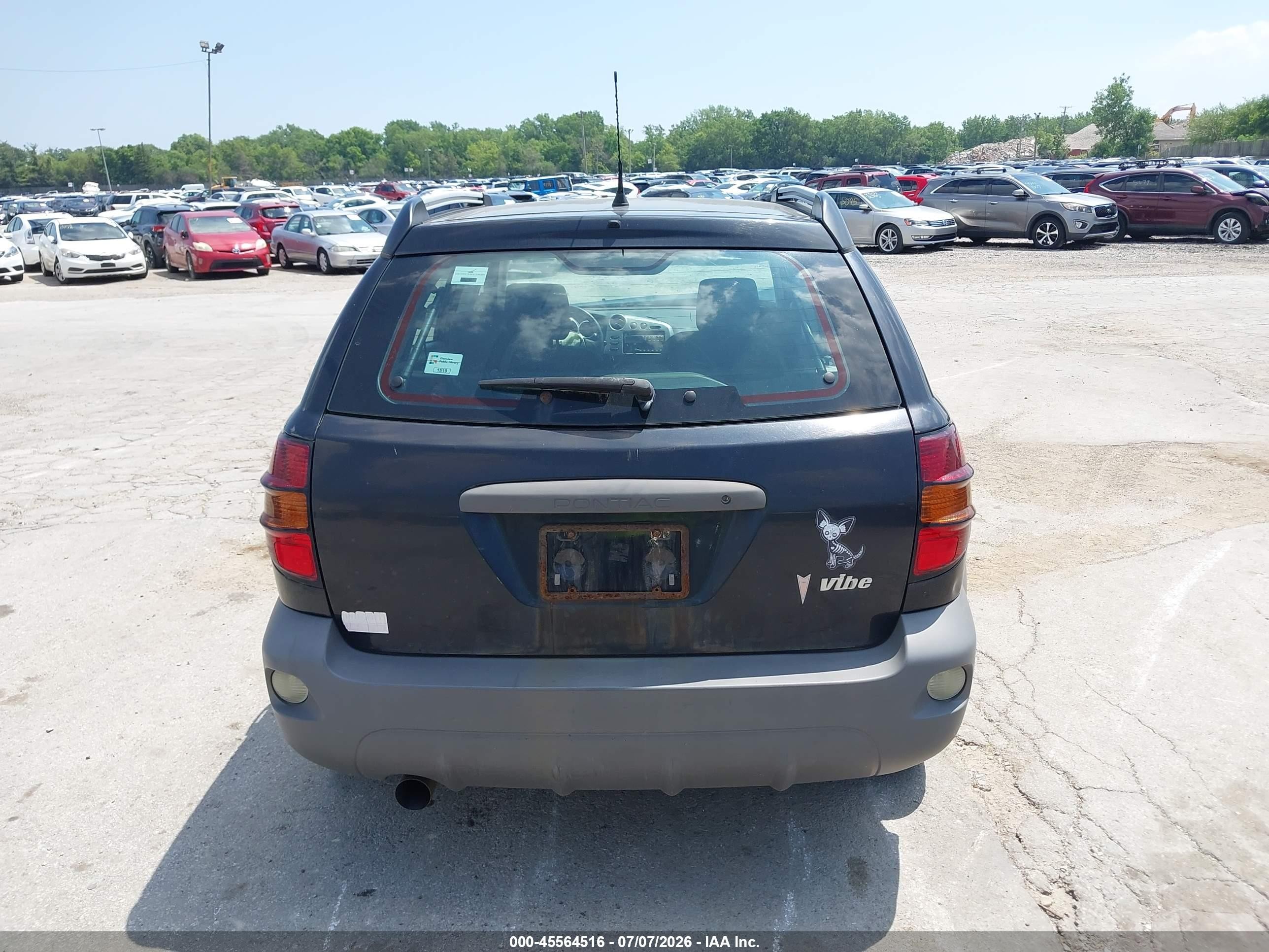 2007 Pontiac Vibe   Black vin: 5Y2SL65857Z401695