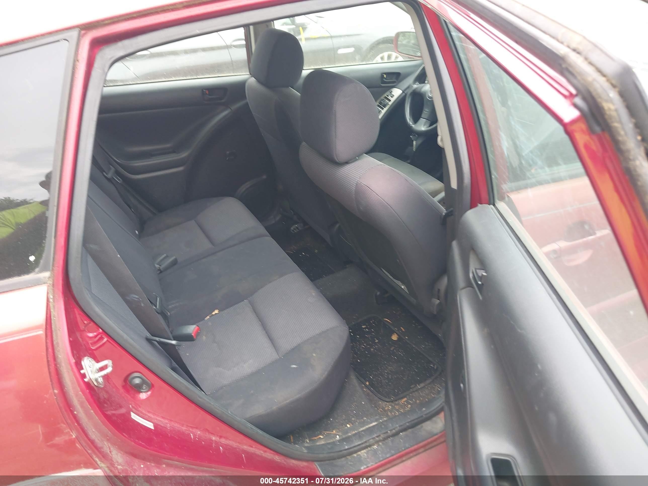 2007 Pontiac Vibe   Burgundy vin: 5Y2SL65857Z407609