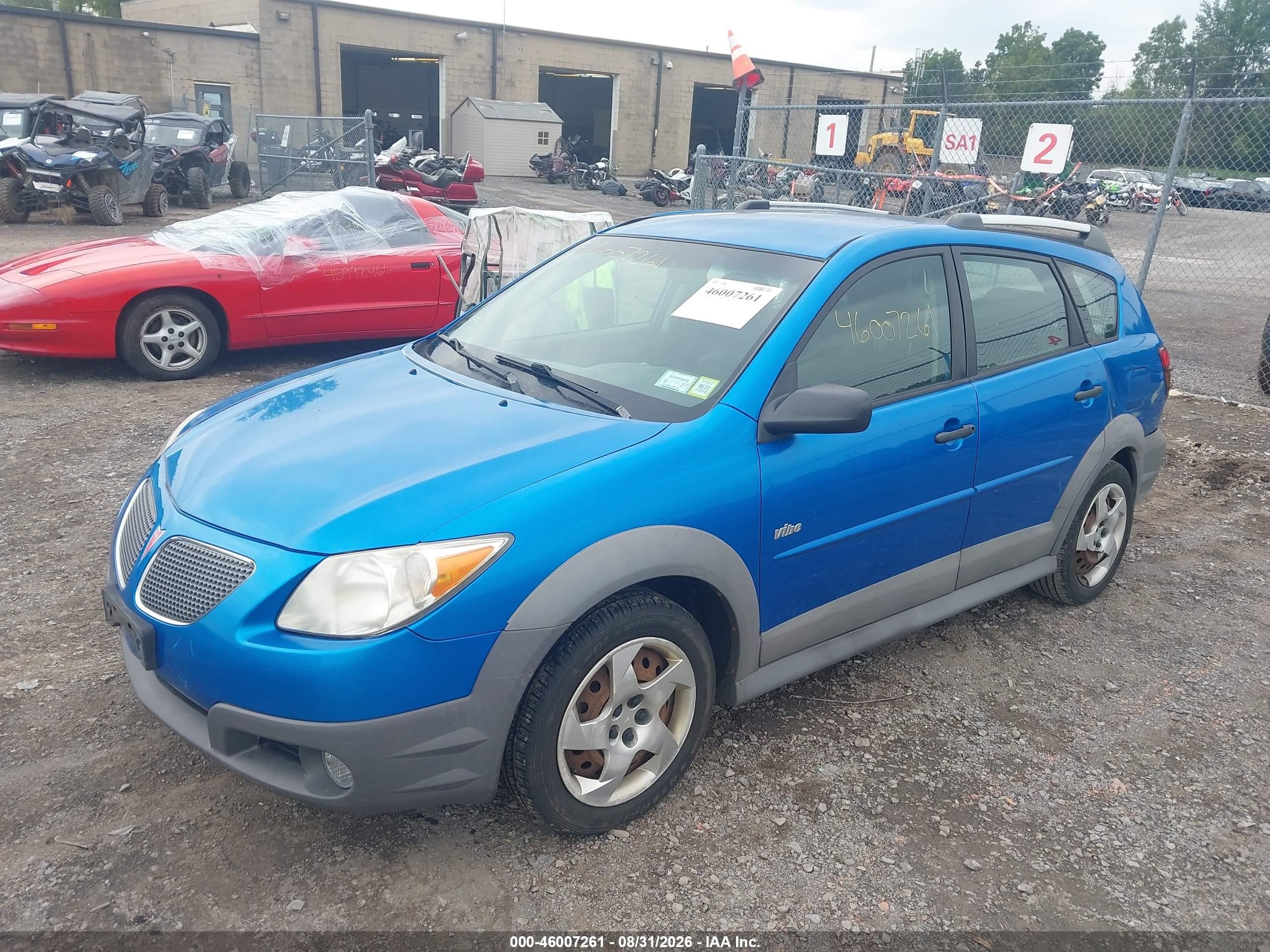 2007 Pontiac Vibe   Синий vin: 5Y2SL65857Z413975