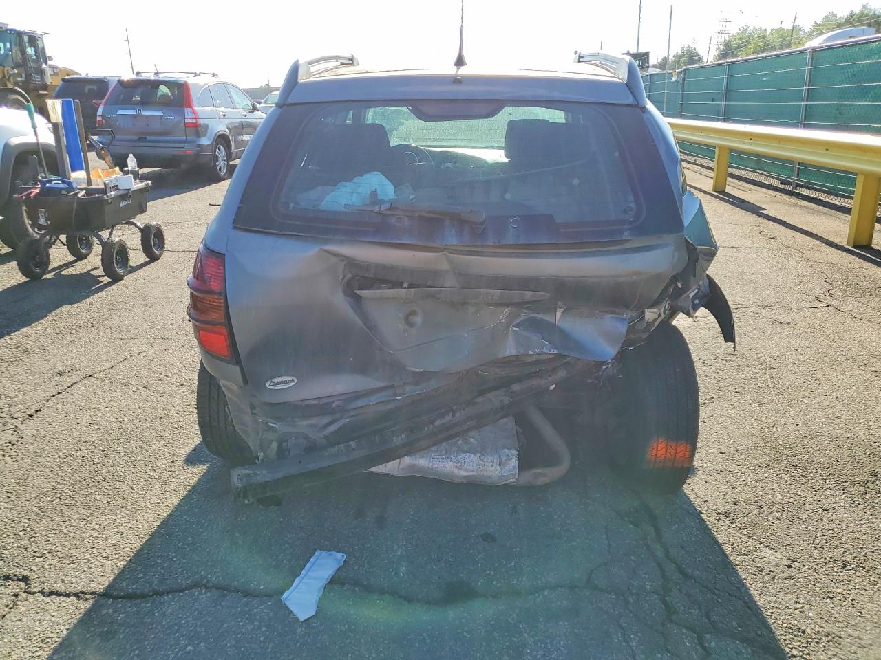 2007 Pontiac Vibe Gray vin: 5Y2SL65857Z423227