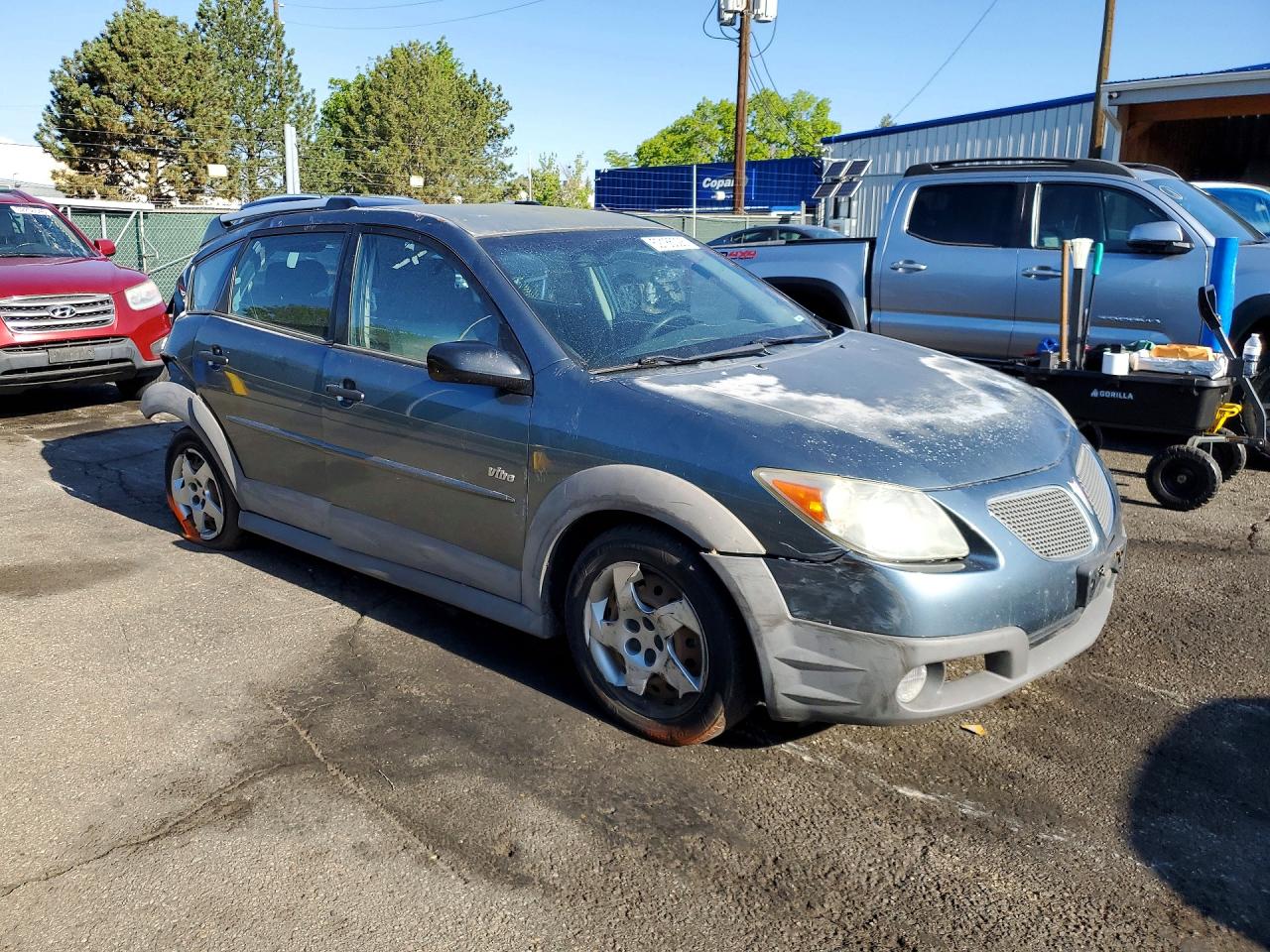 2007 Pontiac Vibe Gray vin: 5Y2SL65857Z423227