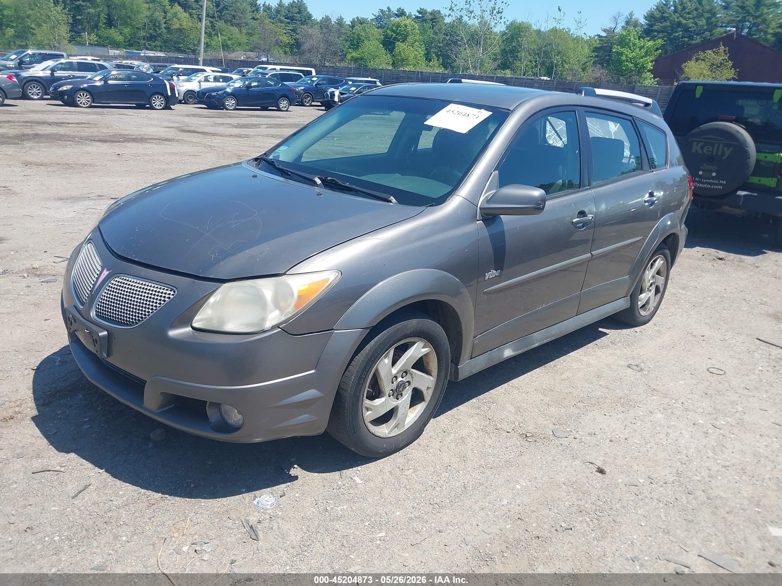 2007 Pontiac Vibe   Gray vin: 5Y2SL65857Z427598