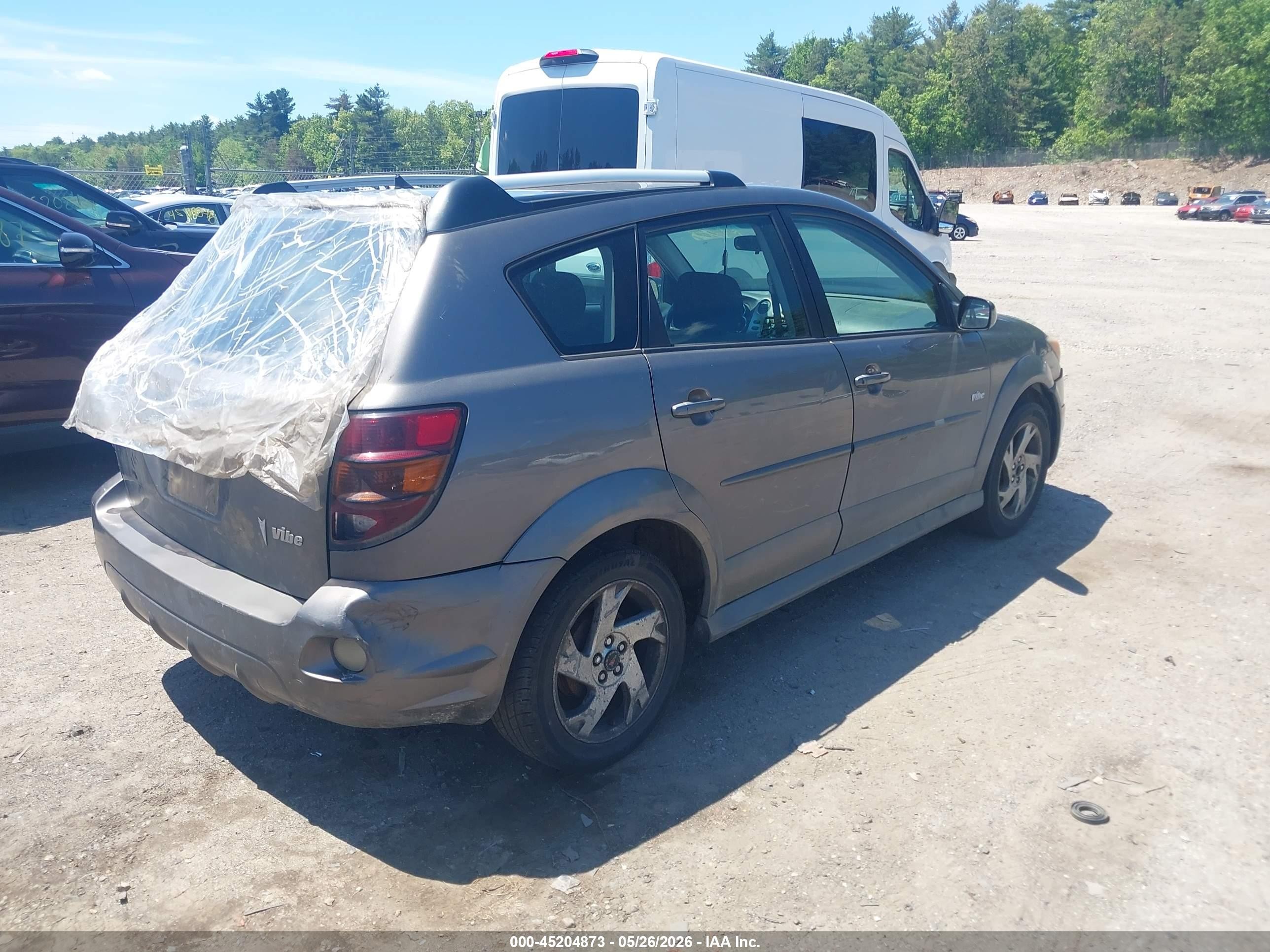 2007 Pontiac Vibe   Gray vin: 5Y2SL65857Z427598