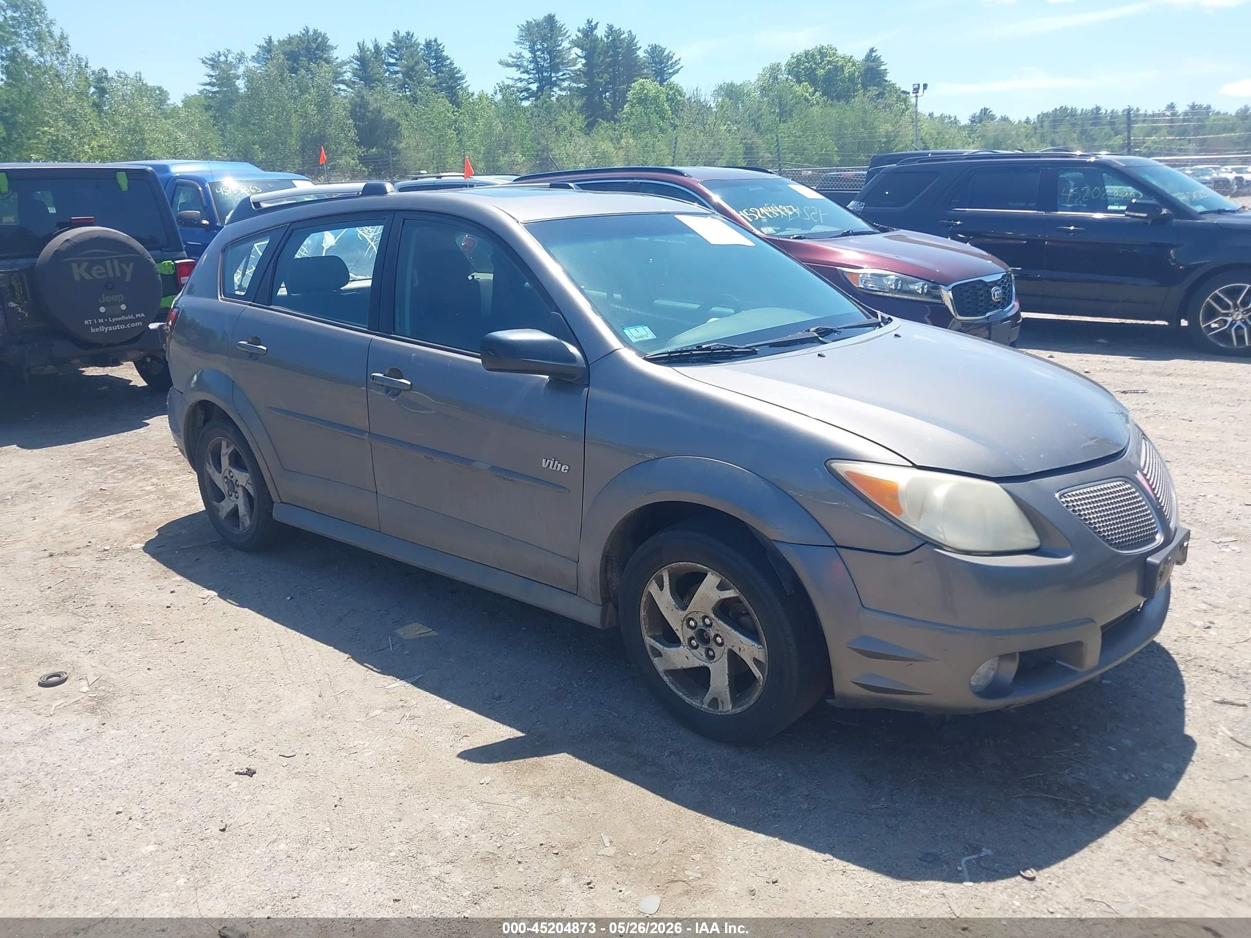 2007 Pontiac Vibe   Gray vin: 5Y2SL65857Z427598