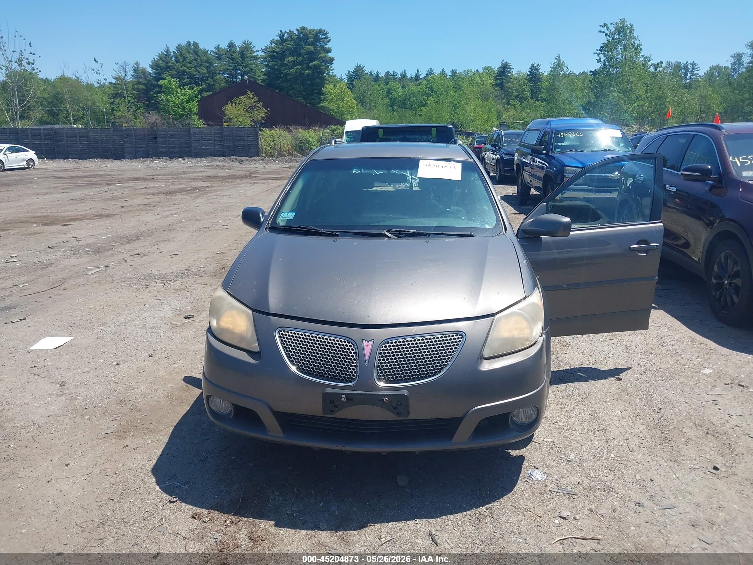 2007 Pontiac Vibe   Gray vin: 5Y2SL65857Z427598