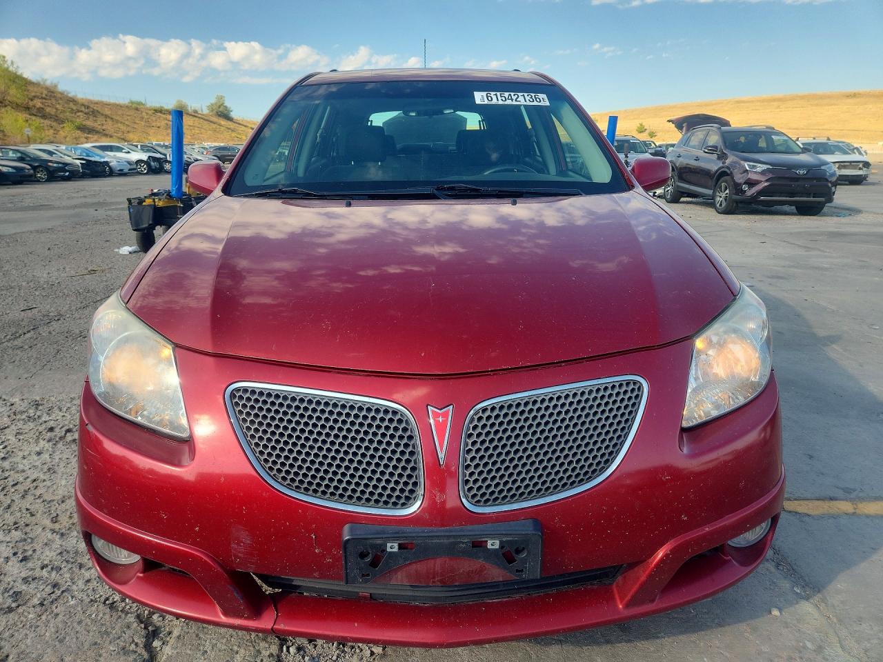 2008 Pontiac Vibe Burgundy vin: 5Y2SL65858Z406722