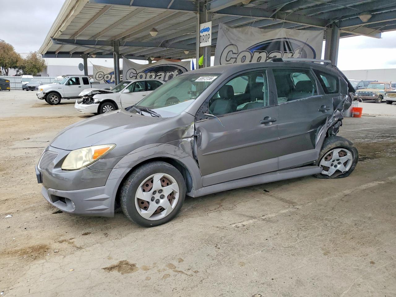 2006 Pontiac Vibe Gray vin: 5Y2SL65866Z417726