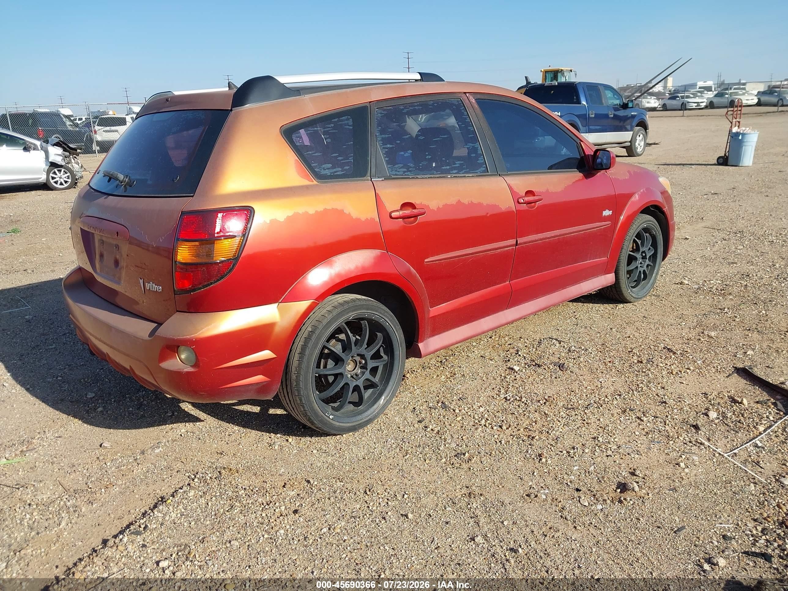 2006 Pontiac Vibe   Red vin: 5Y2SL65866Z427964